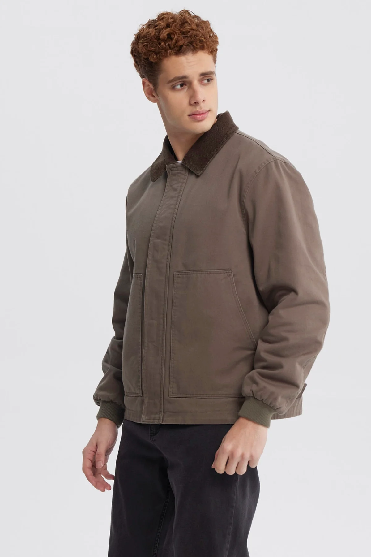 Chaqueta Hombre Cuello Camisero Verde - Image 2