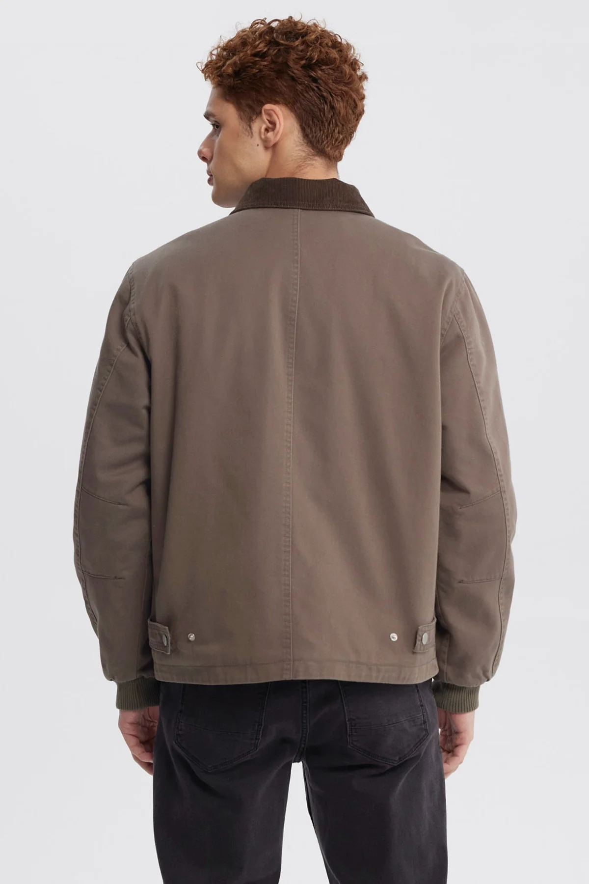 Chaqueta Hombre Cuello Camisero Verde - Image 3
