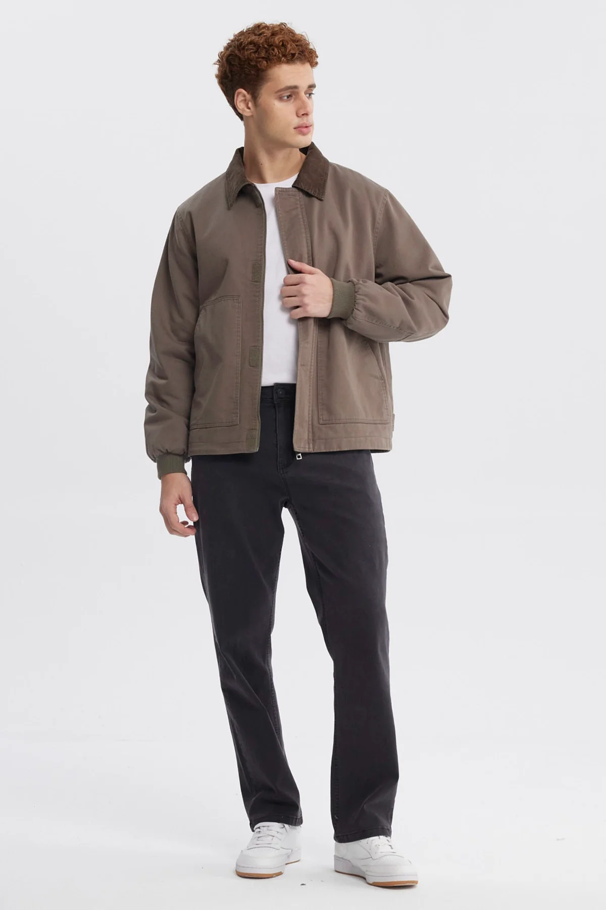 Chaqueta Hombre Cuello Camisero Verde - Image 4
