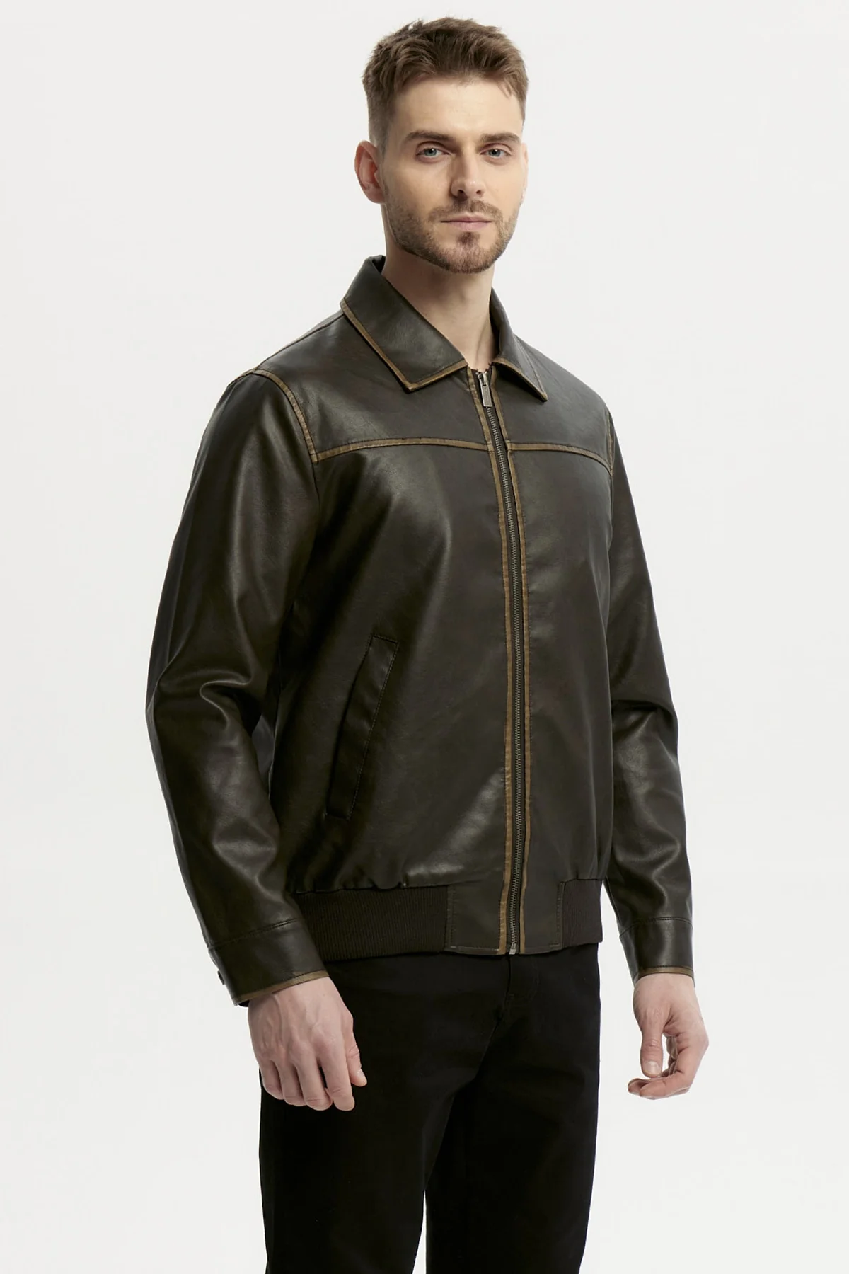Chaqueta Hombre Slim Chocolate - Image 2