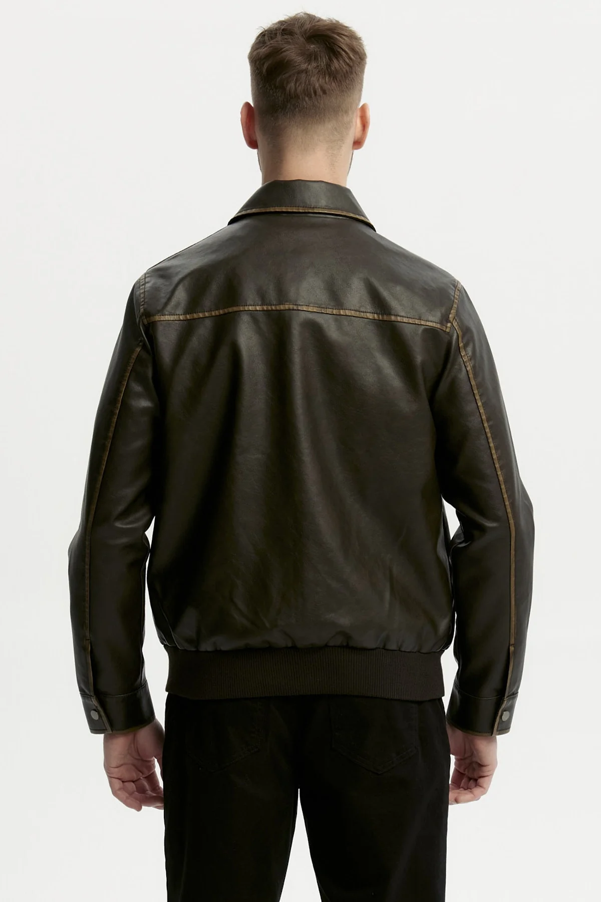 Chaqueta Hombre Slim Chocolate - Image 3