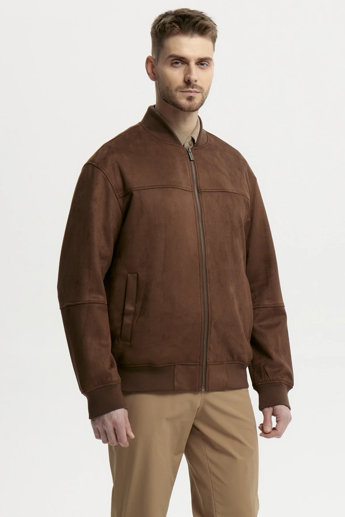 Chaqueta Hombre Slim Chocolate - Image 2
