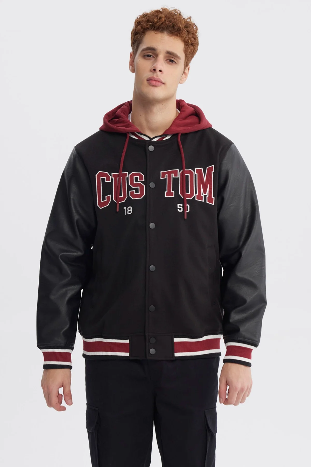 Chaqueta Hombre Slim Juvenil Negro