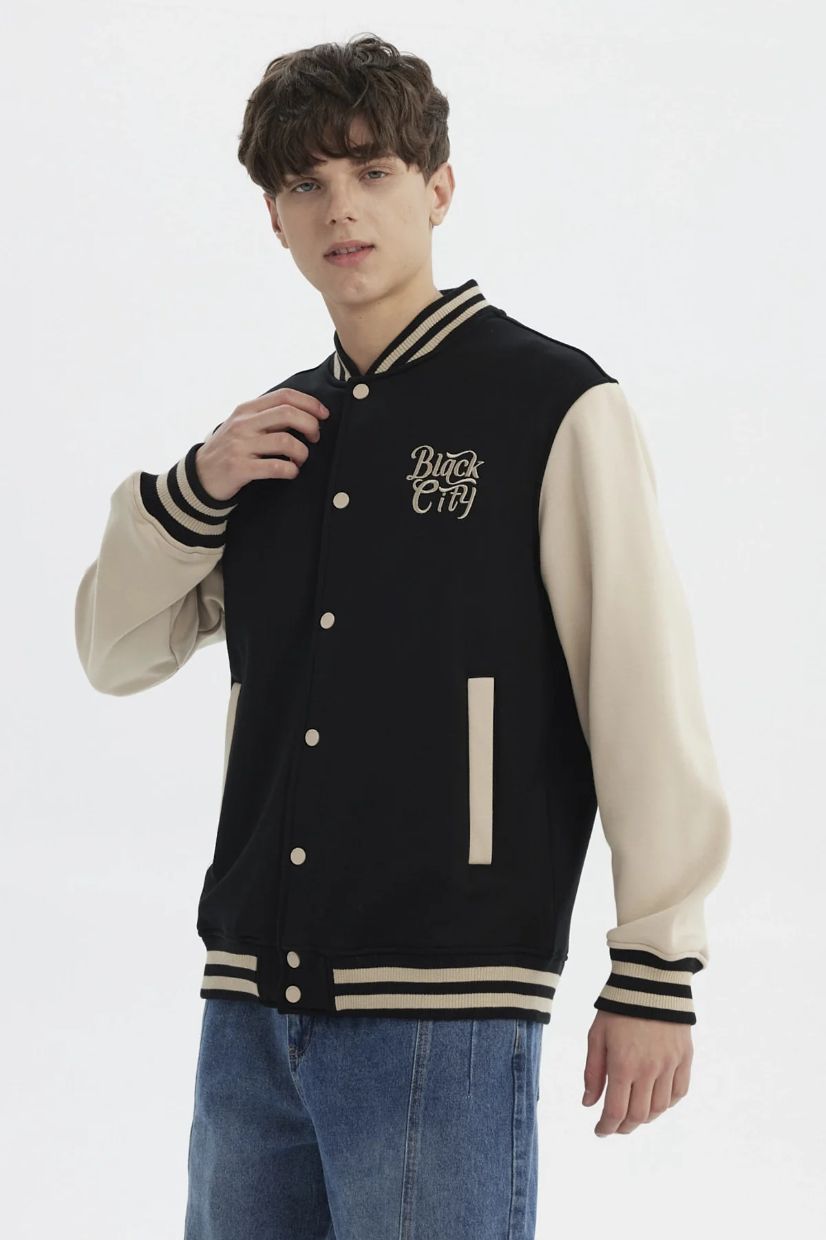Chaqueta Hombre Slim Juvenil Negro - Image 2