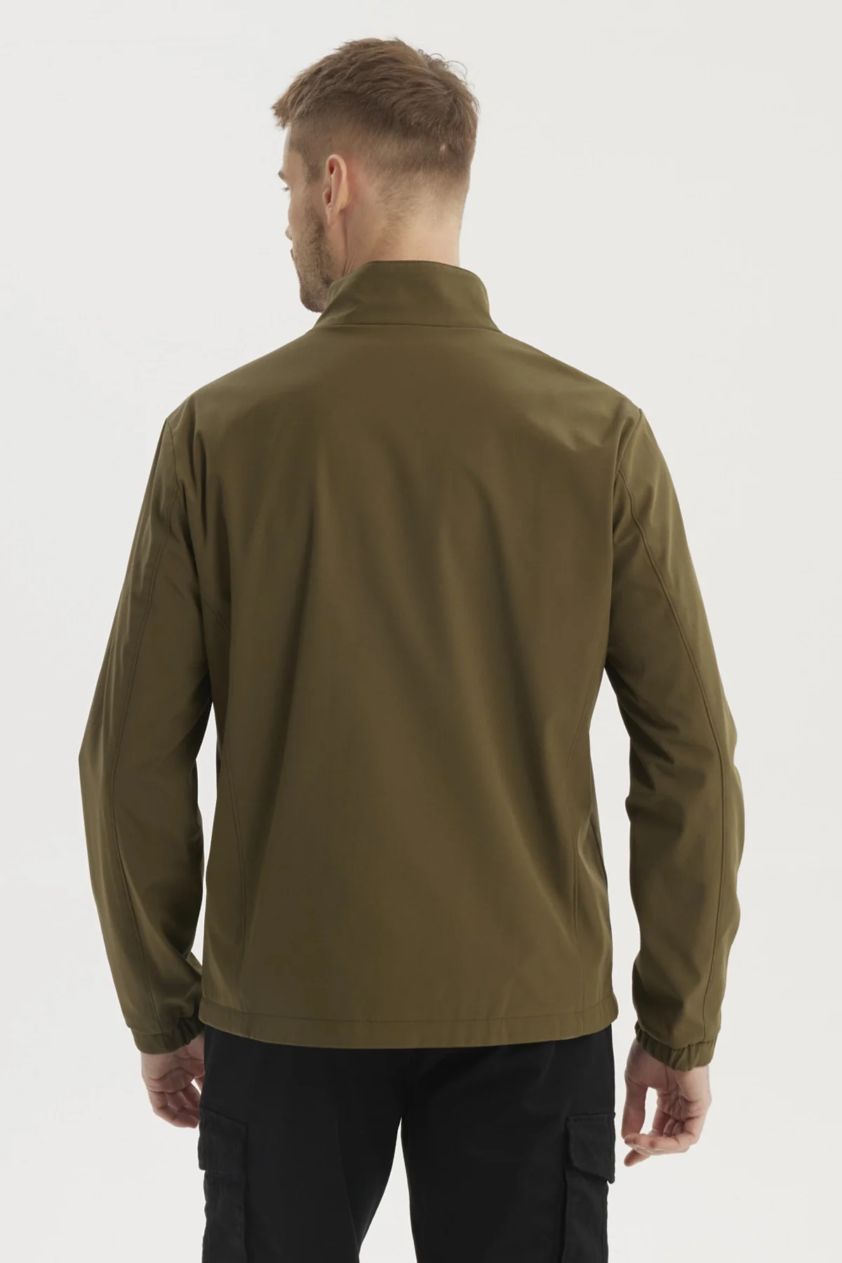 Chaqueta Hombre Slim Verde Olivo - Image 3