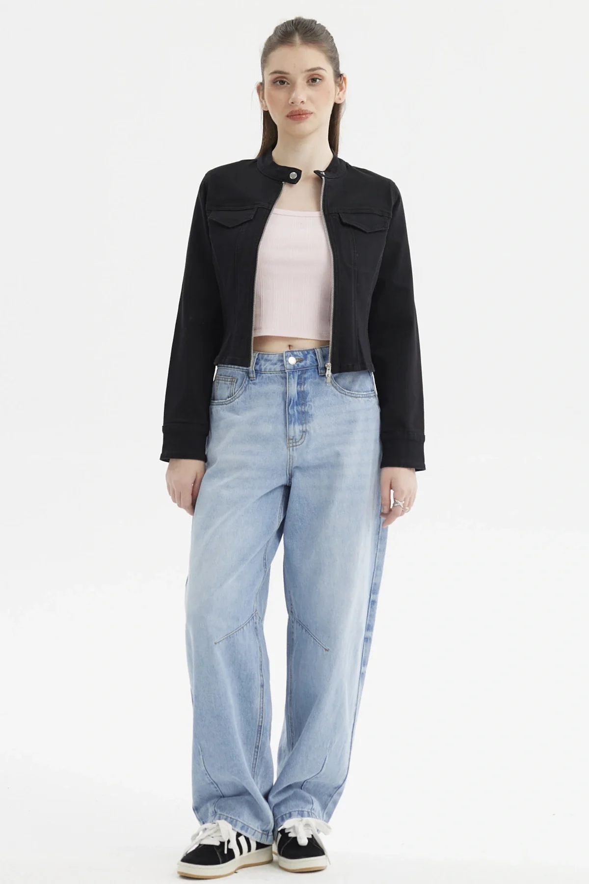 Chaqueta Mujer Ajustada Negro - Image 4