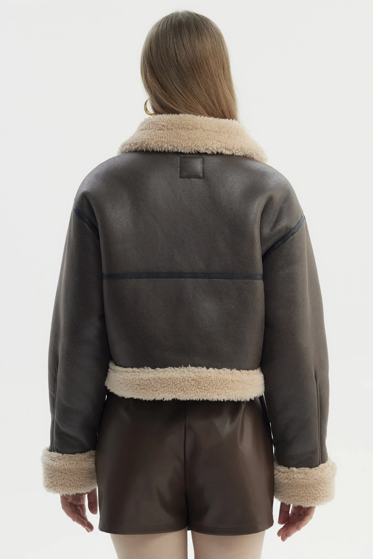 Chaqueta Mujer Aviador Café - Image 3