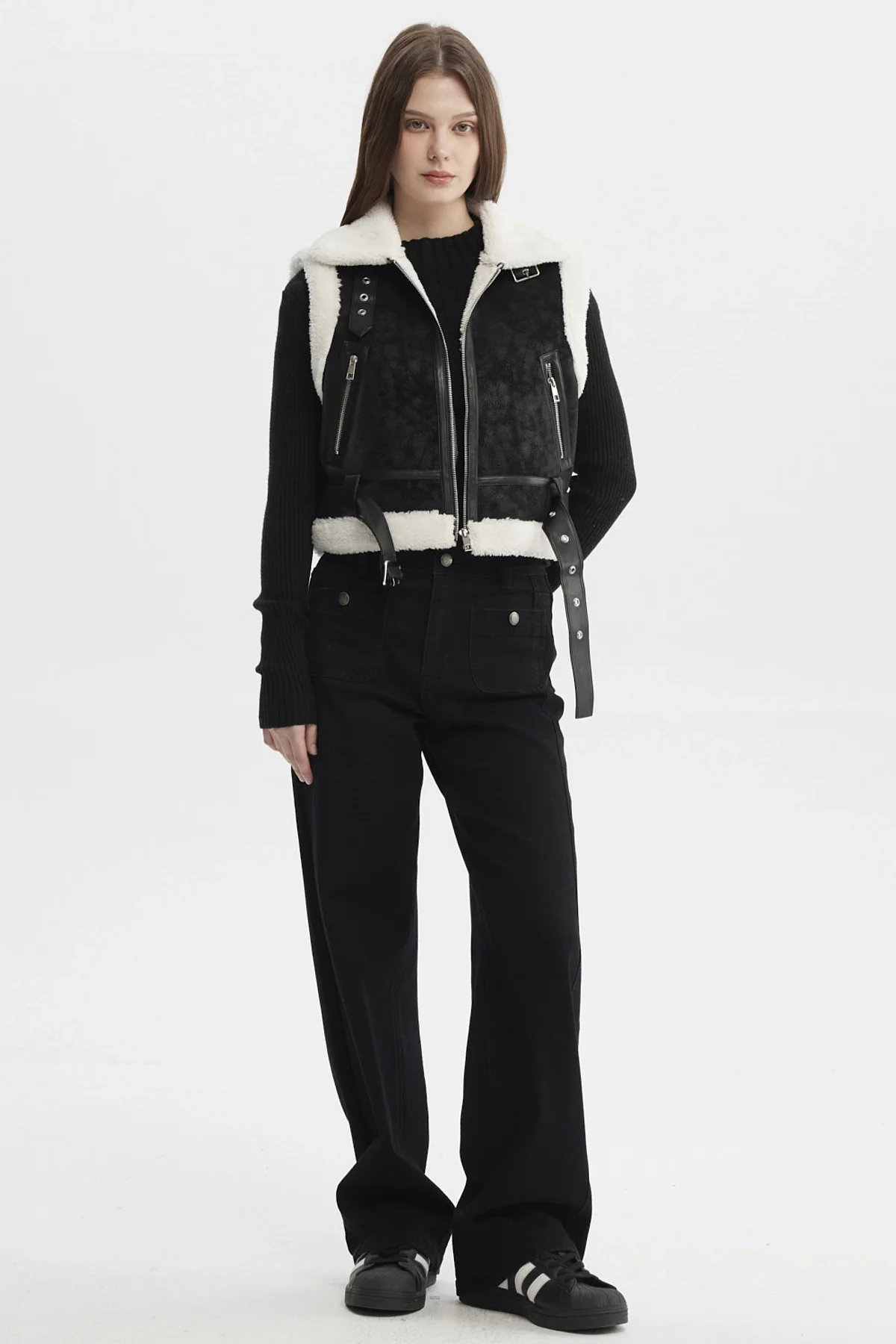 Chaqueta Mujer Aviador Negro - Image 4