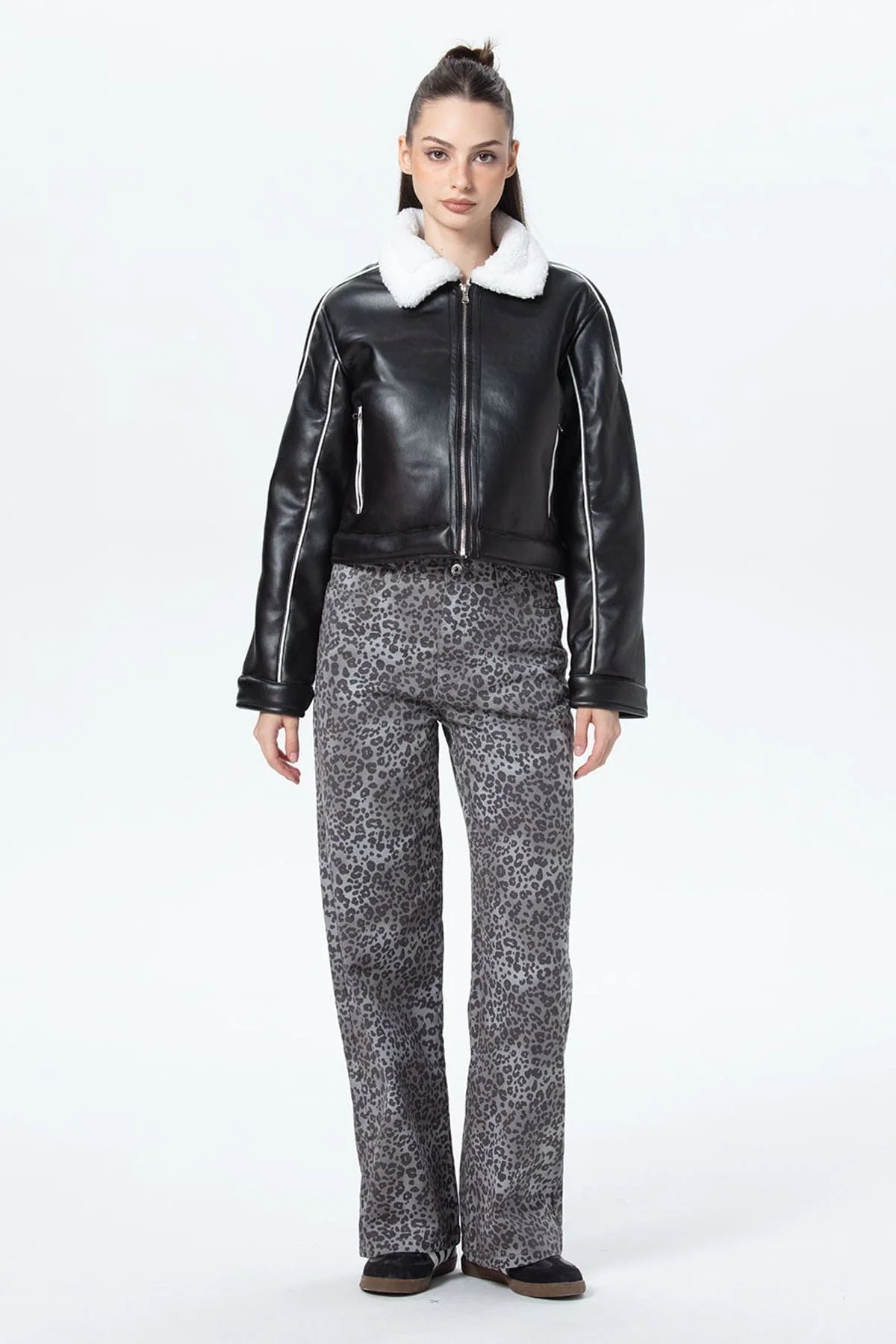 Chaqueta Mujer Bonded Negro - Image 4