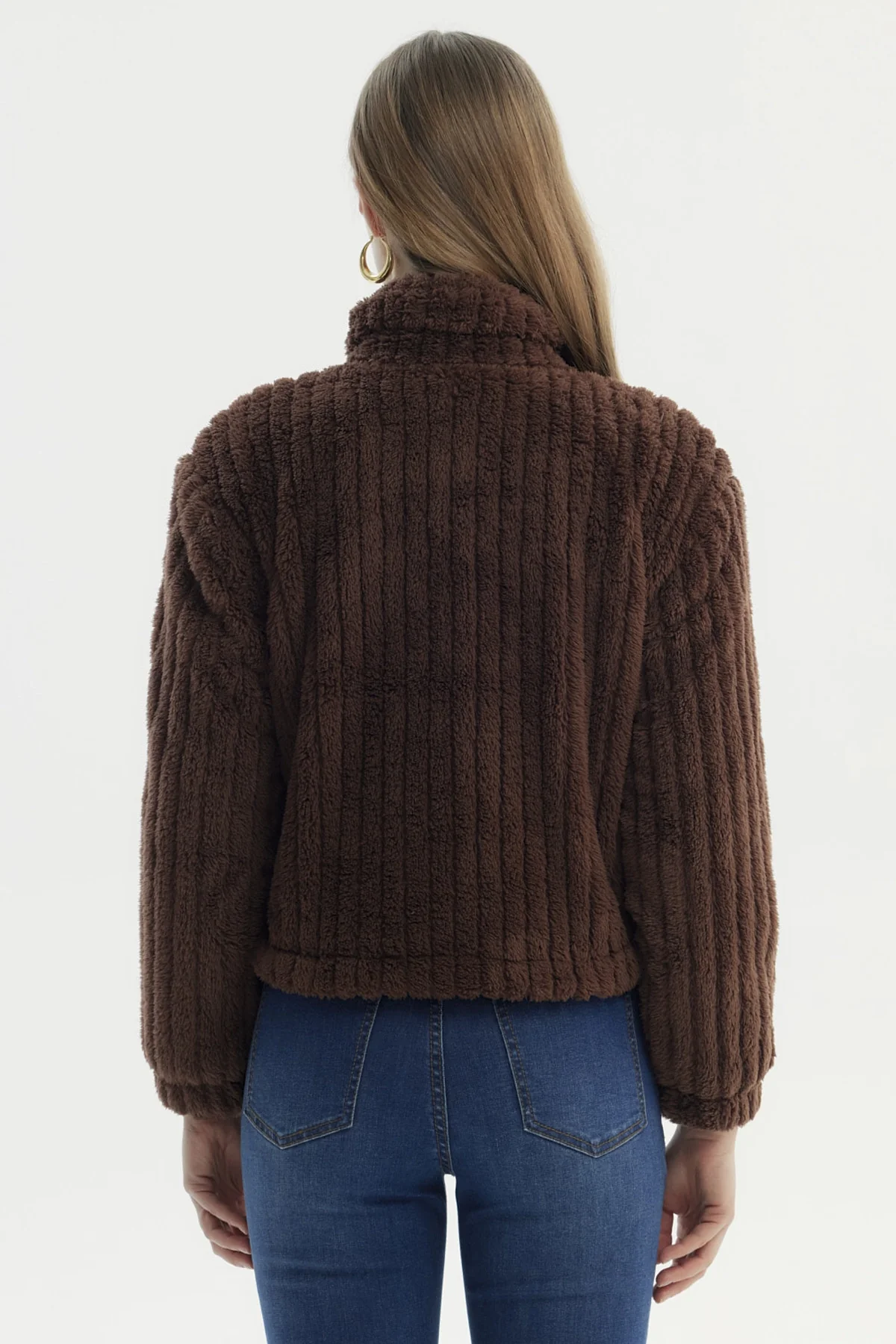 Chaqueta Mujer Juvenil Café Oscuro - Image 3