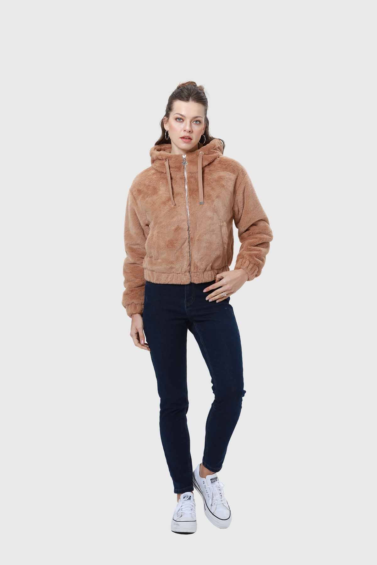 Chaqueta Mujer Polar Camel I - Image 4