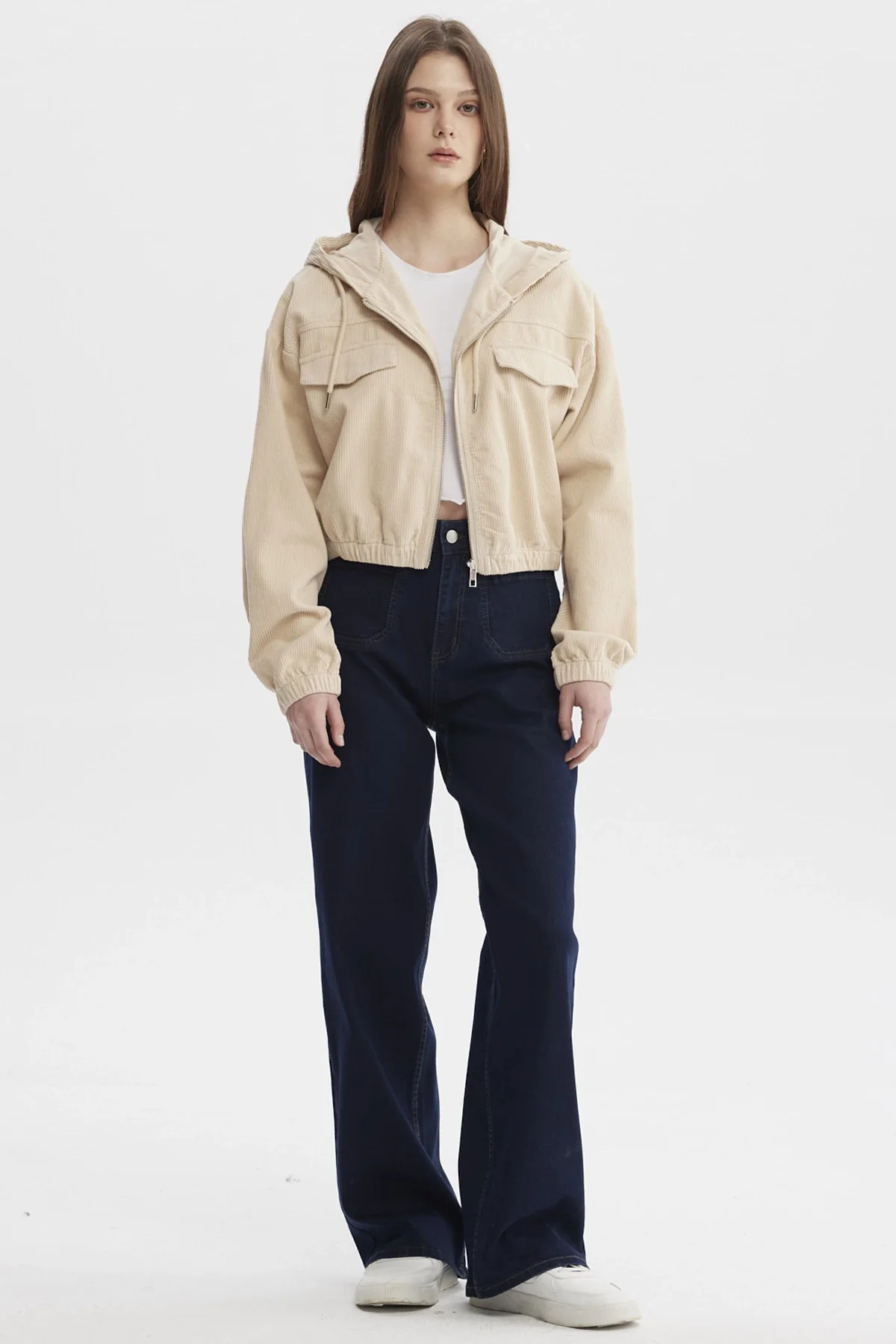 Chaqueta Mujer Slim Beige - Image 4