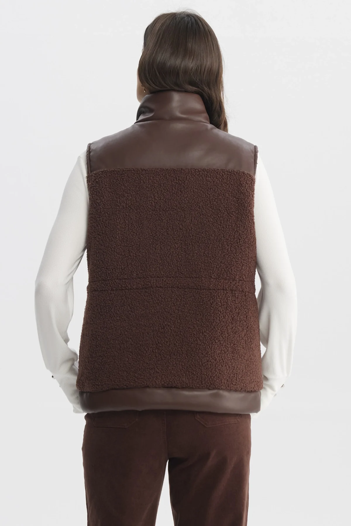 Chaqueta Mujer Slim Café Claro - Image 3