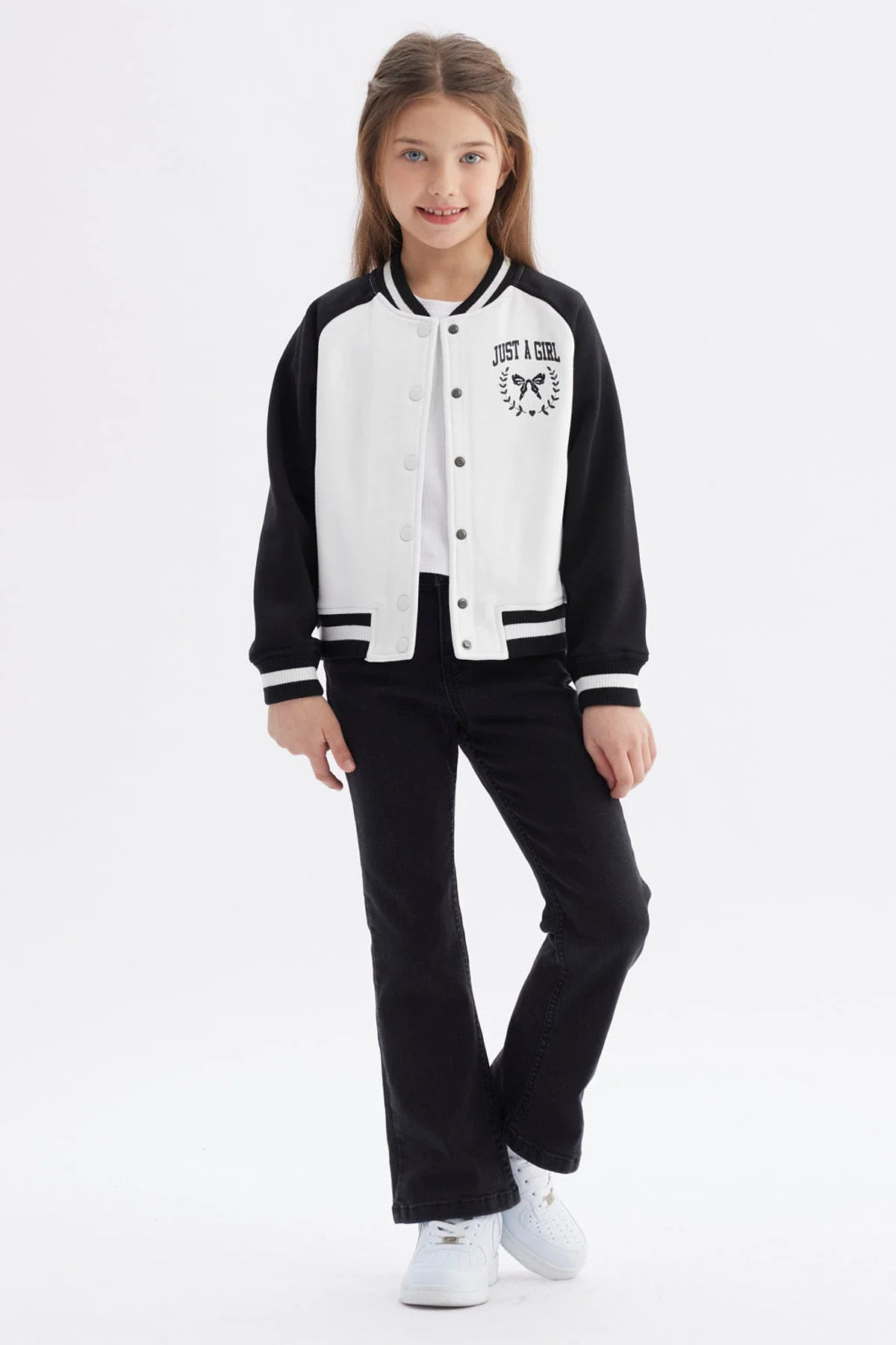 Chaqueta Niña Bomber Negro - Image 4