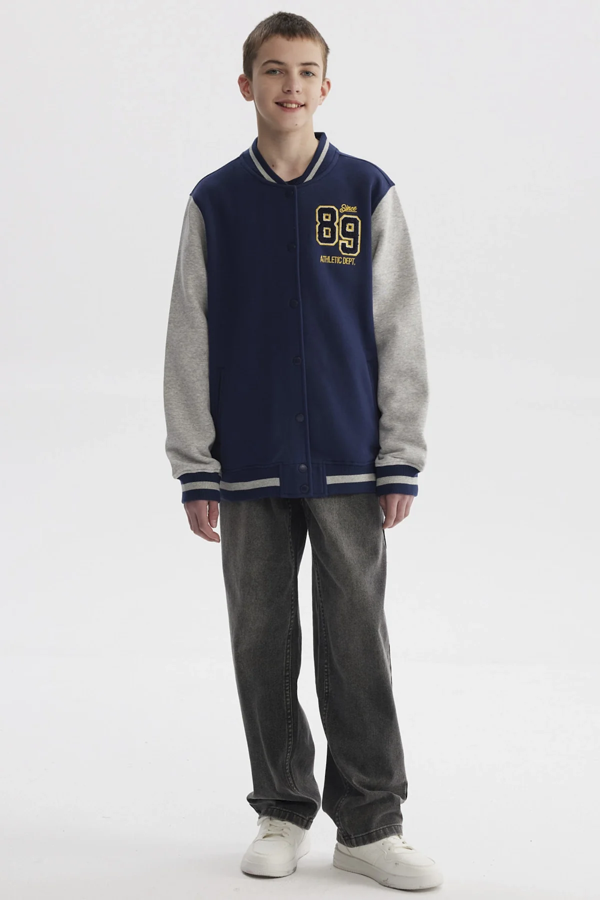 Chaqueta Niño College Azul Oscuro - Image 4