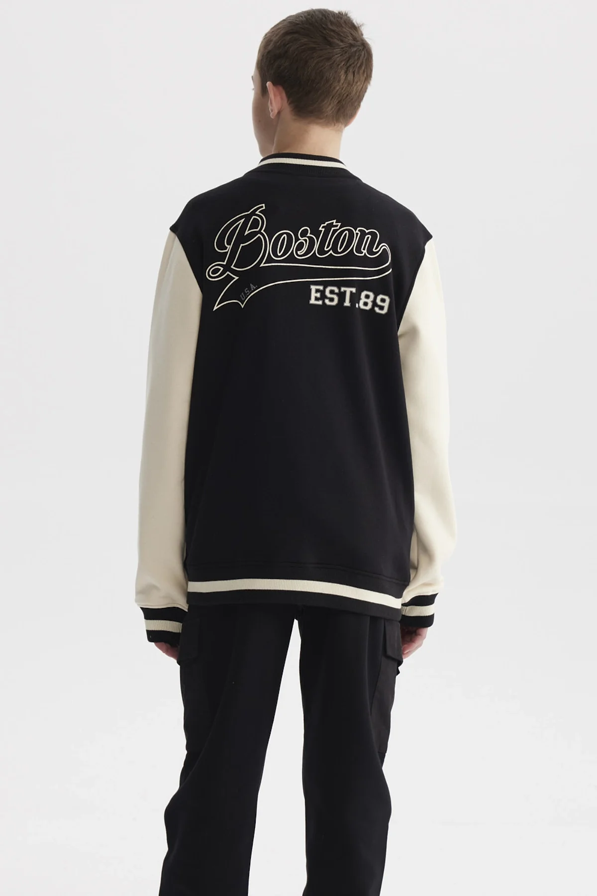 Chaqueta Niño College Negro - Image 3