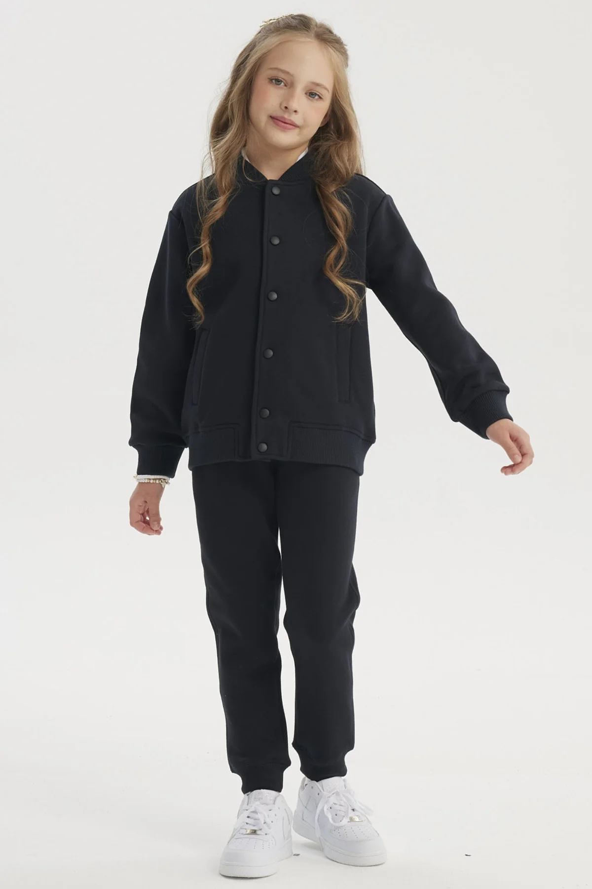 Chaqueta Unisex College Azul Marino - Image 4