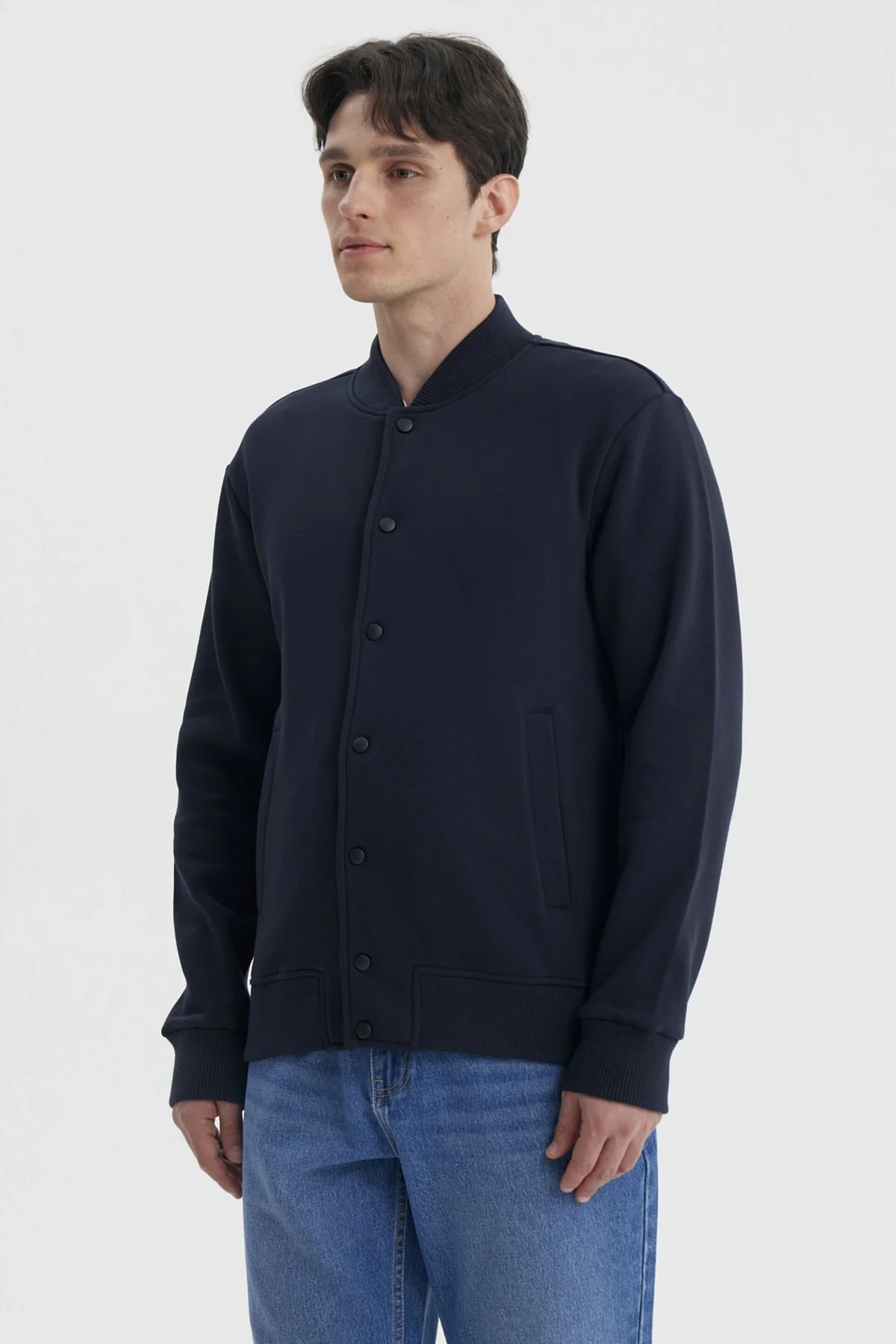 Chaqueta Unisex College Azul Marino - Image 2