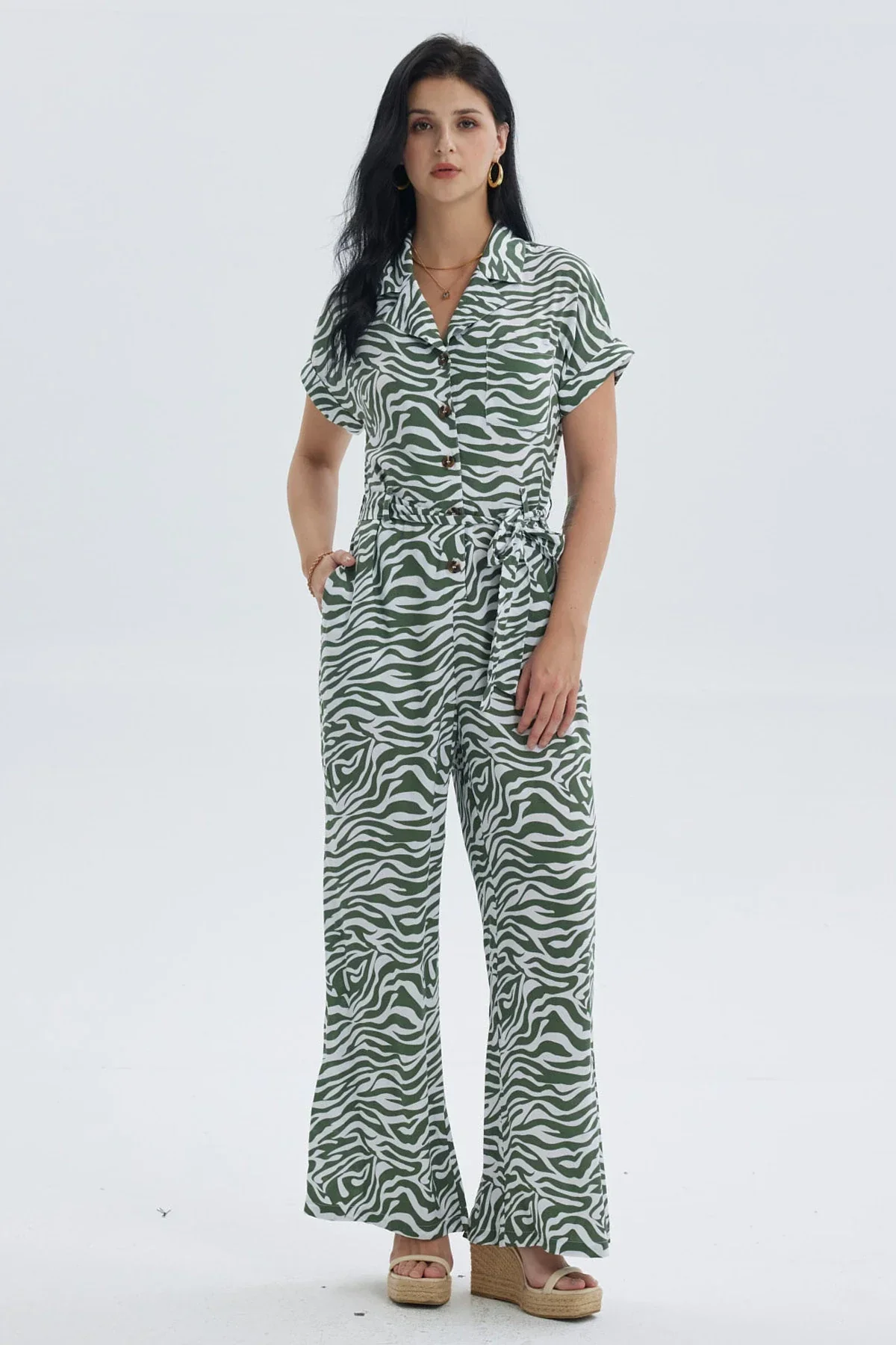 Enteritos Mujer Largo Blanco/ Verde