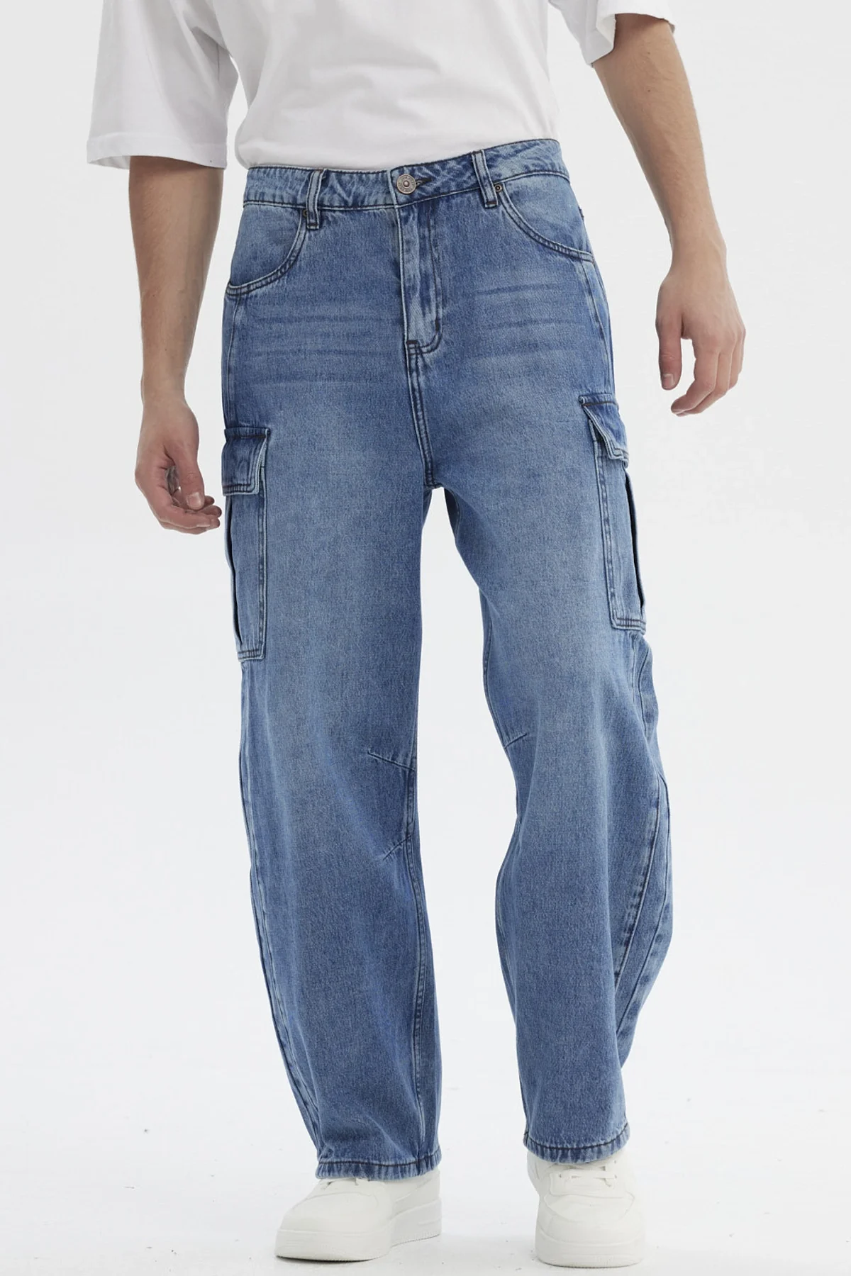 Jeans Hombre Baggy Azul