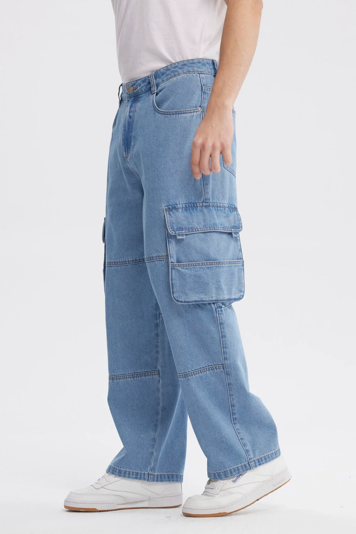 Jeans Hombre Baggy Azul Claro - Image 2