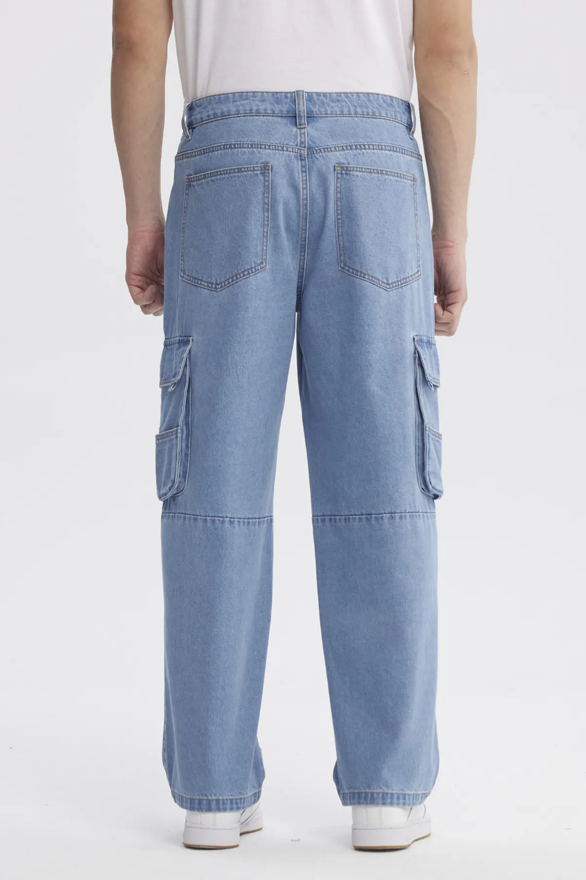 Jeans Hombre Baggy Azul Claro - Image 3