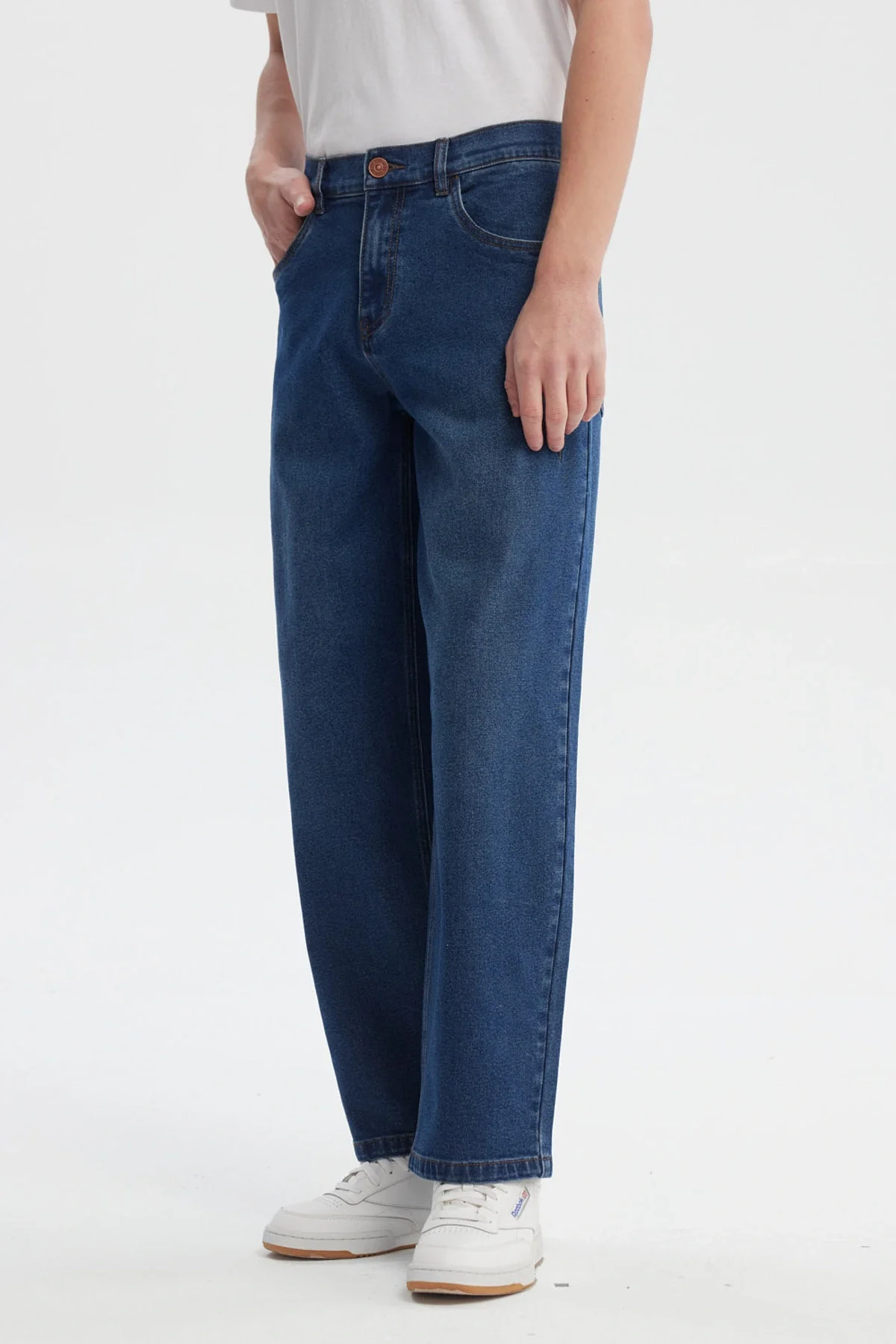 Jeans Hombre Baggy Azul Retro - Image 2
