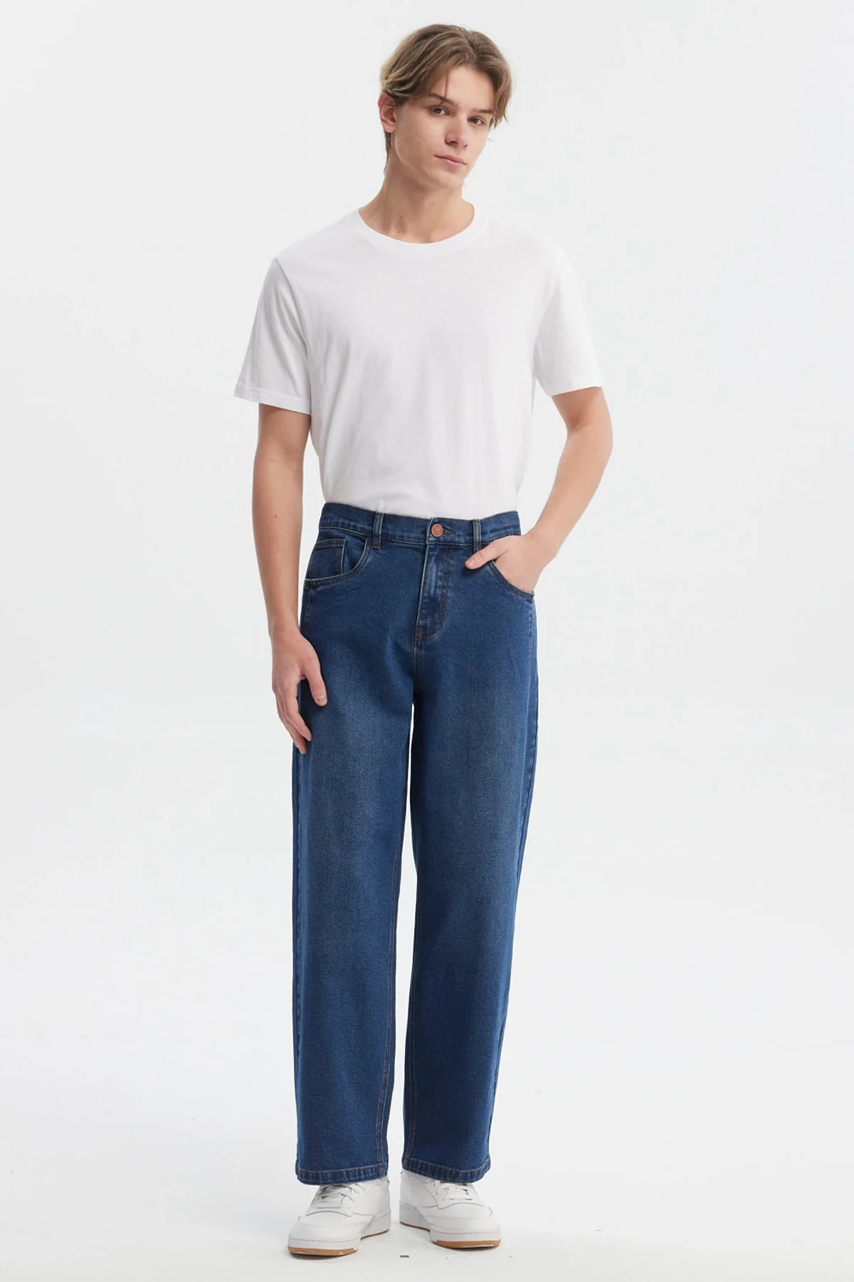 Jeans Hombre Baggy Azul Retro - Image 4