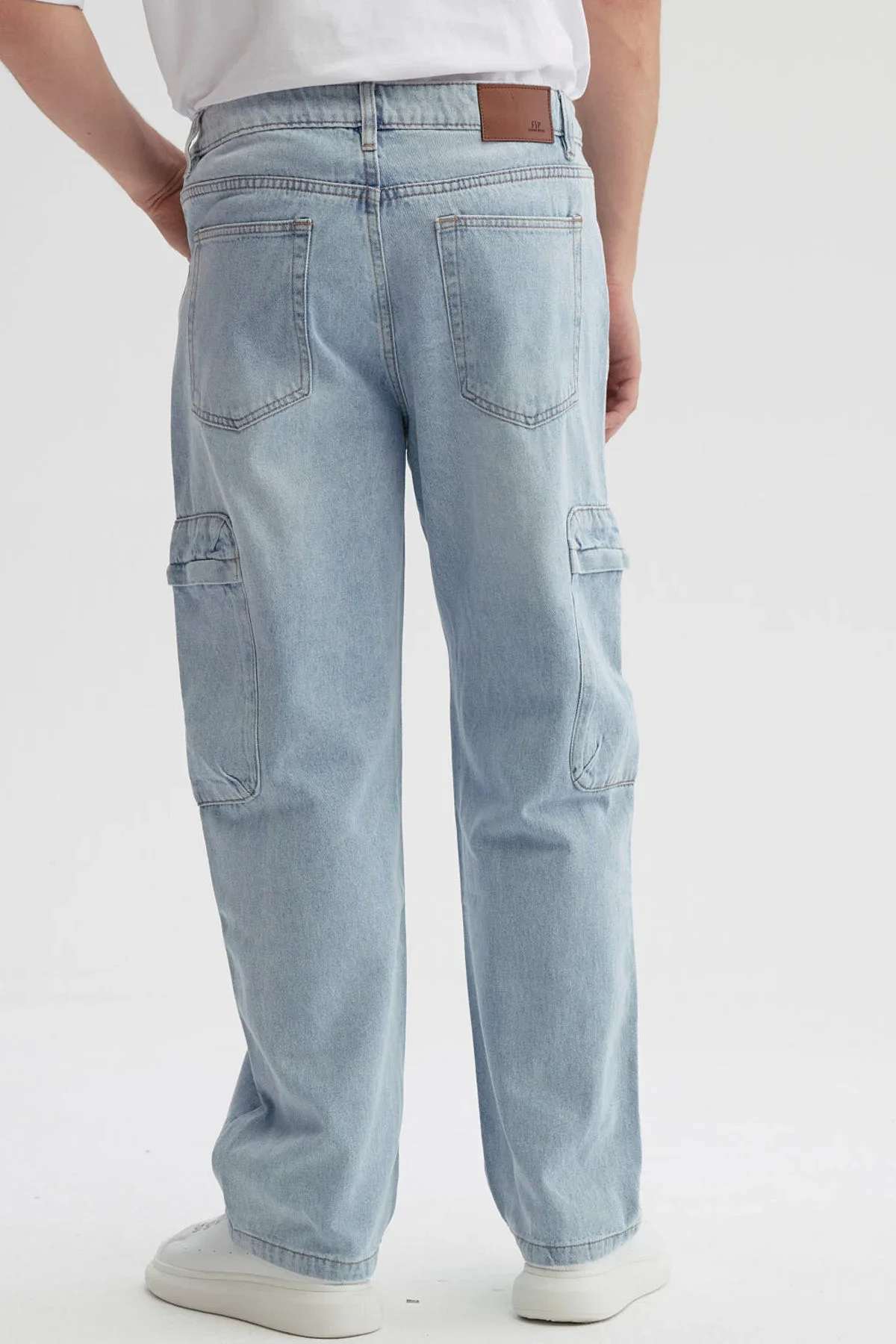 Jeans Hombre Baggy Cargo Azul - Image 3