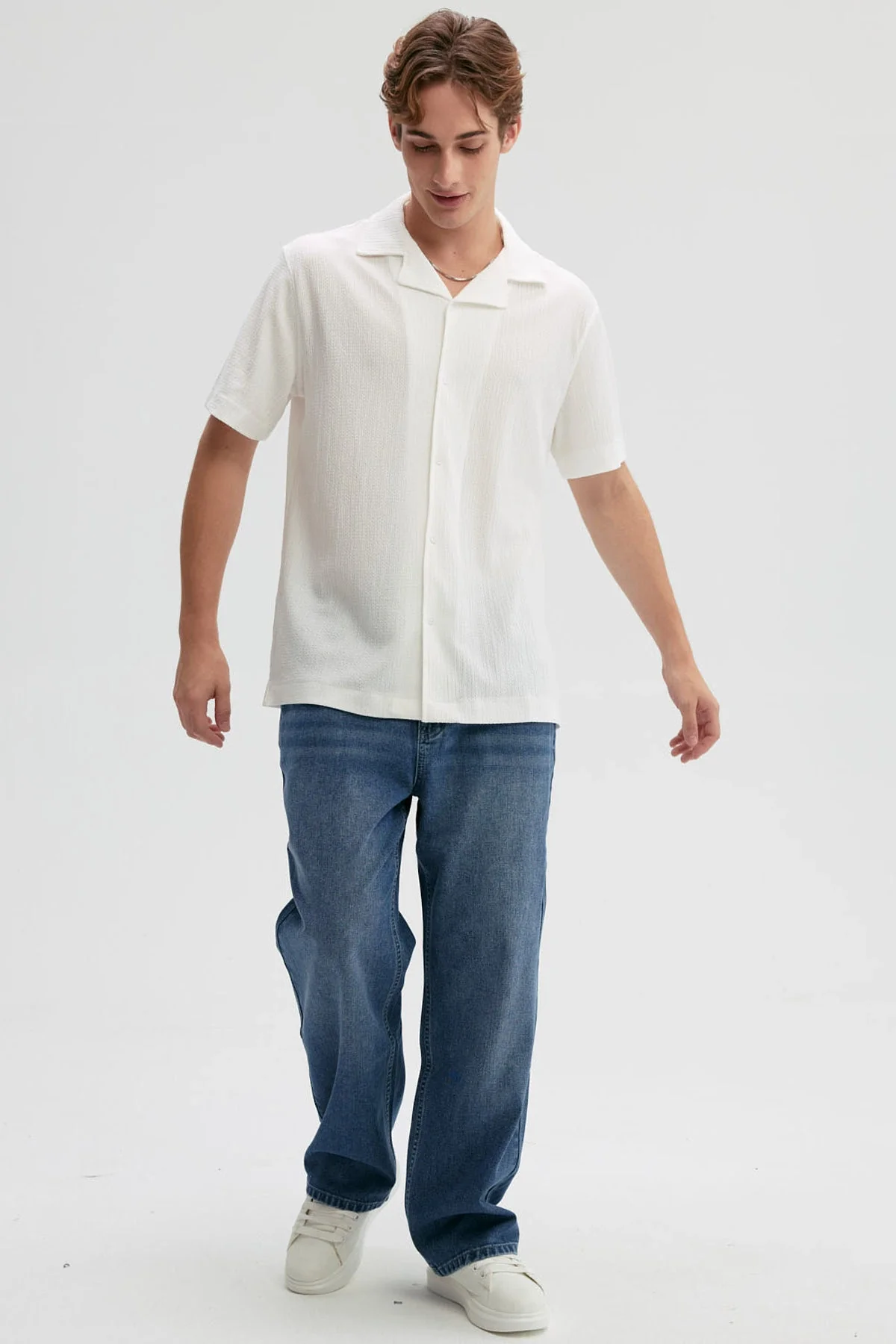 Jeans Hombre Baggy Dirty Washed Azul - Image 4