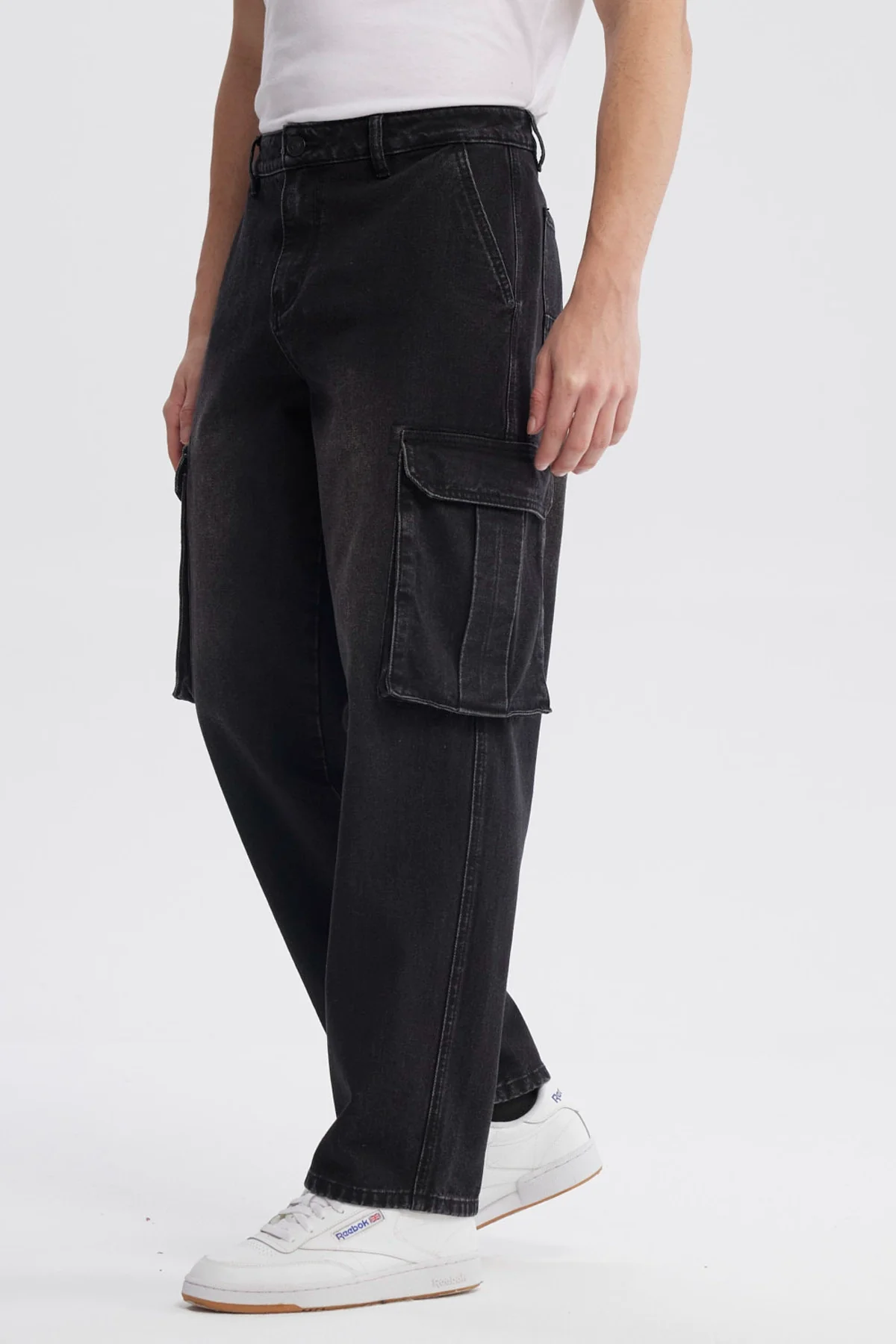 Jeans Hombre Baggy Negro - Image 2