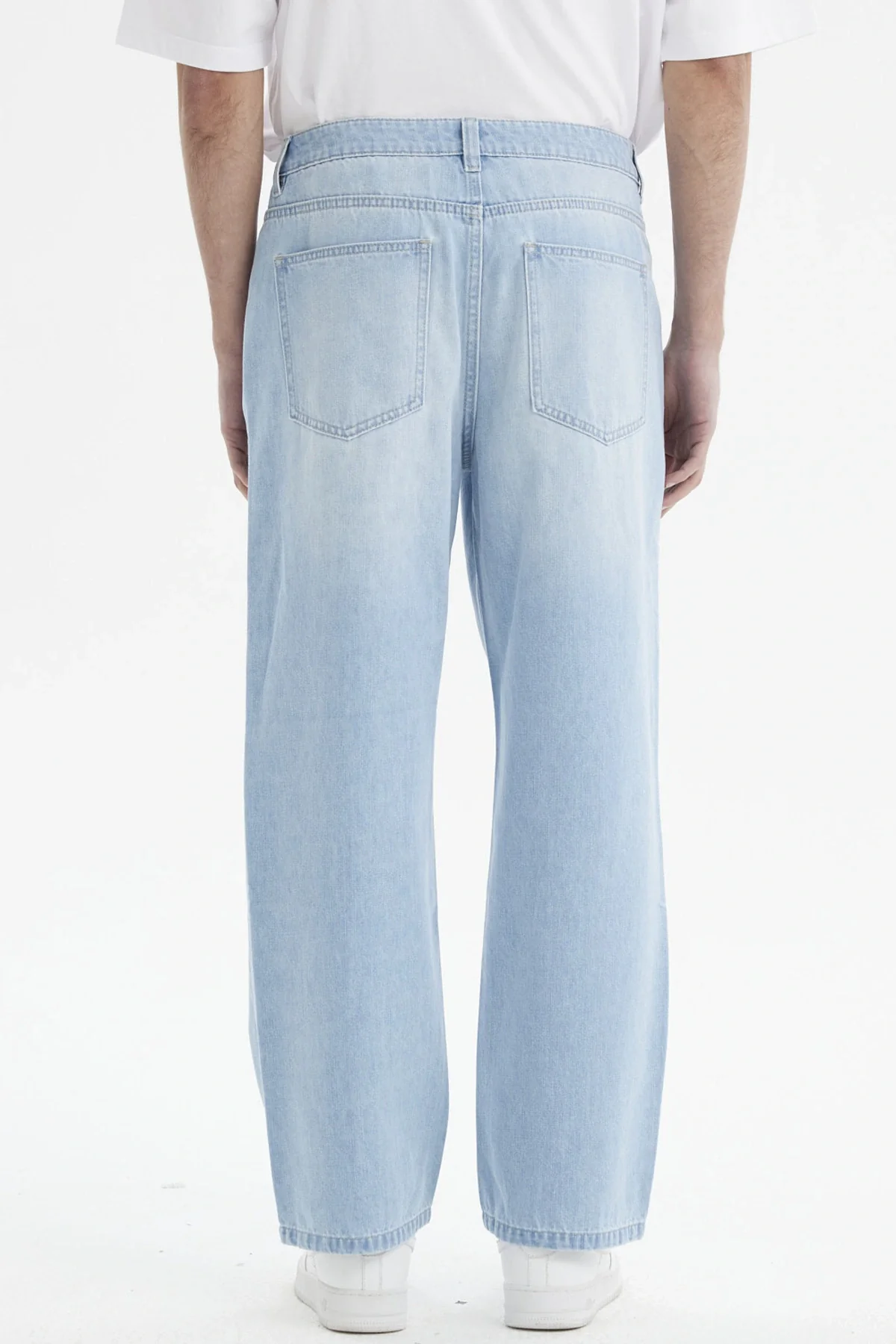 Jeans Hombre Calce Recto Pinza Azul Claro - Image 3