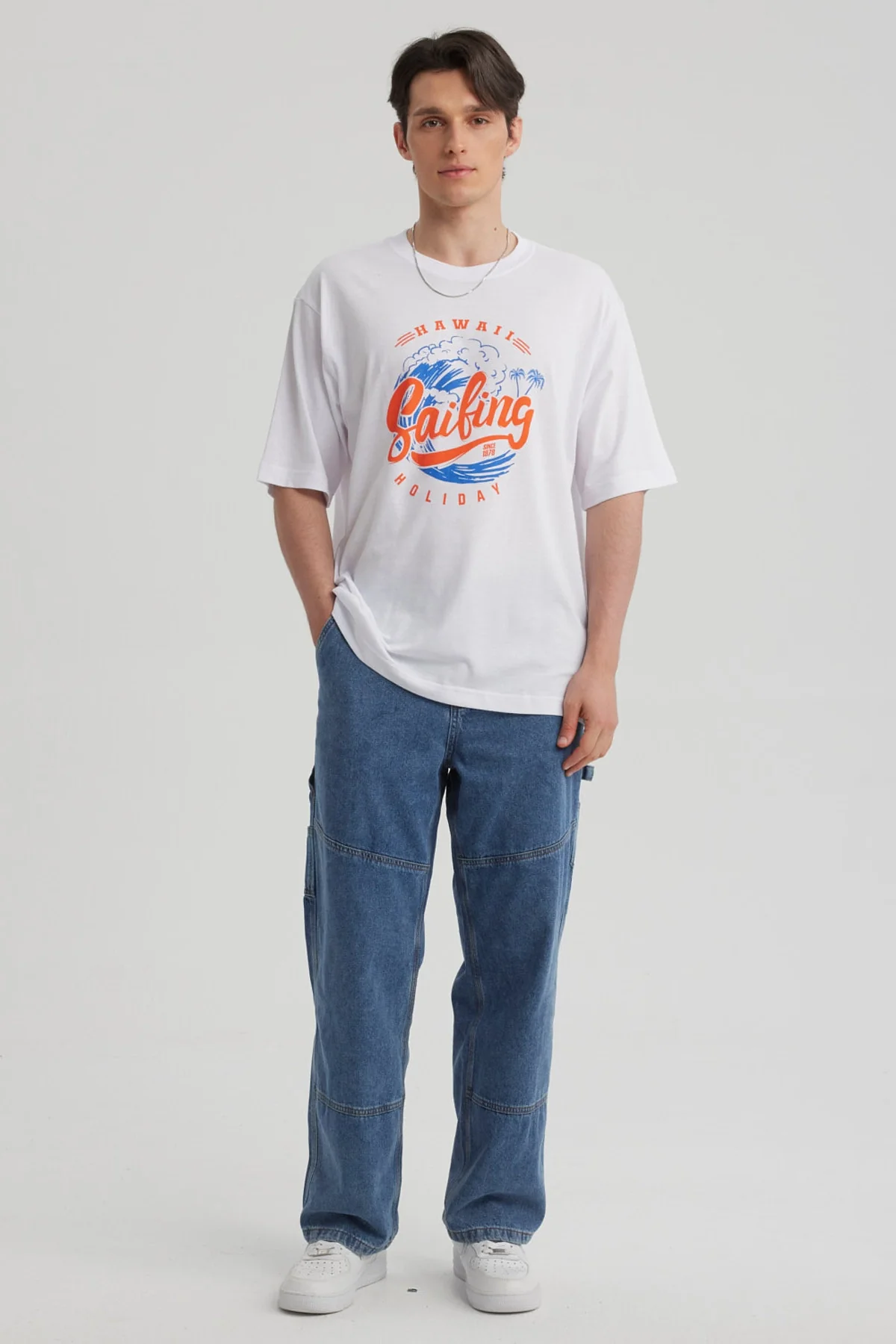Jeans Hombre Recto Moda Azul - Image 4