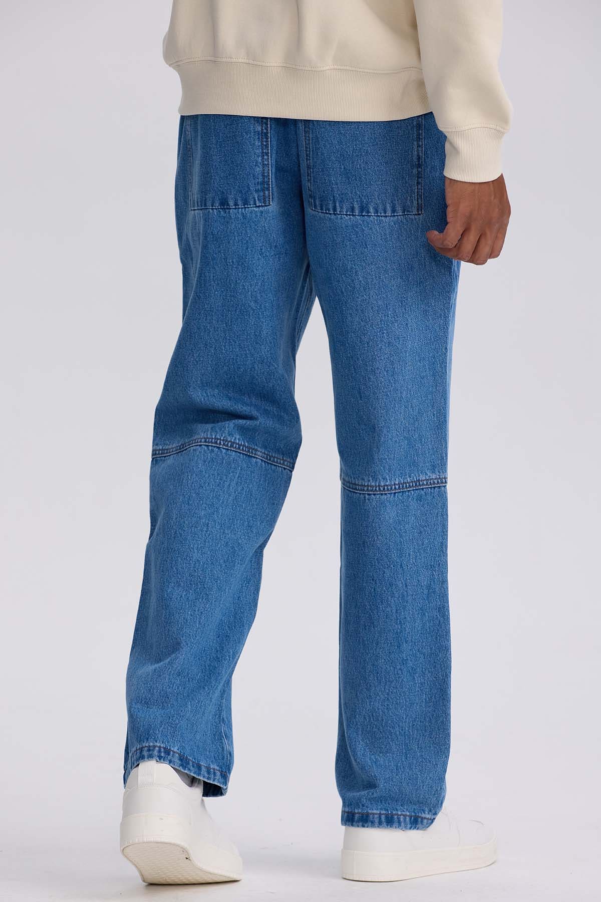 Jeans Hombre Retro Skater Azul - Image 3