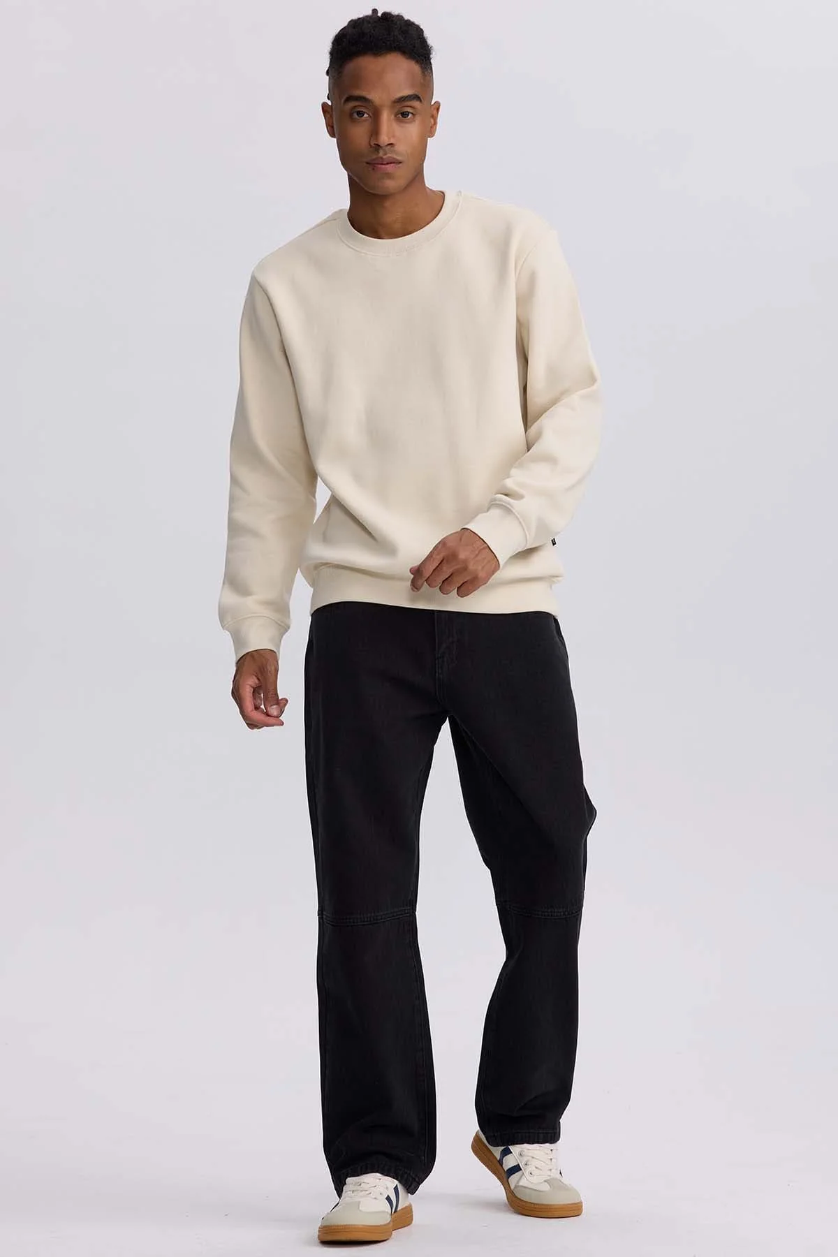 Jeans Hombre Retro Skater Negro - Image 4