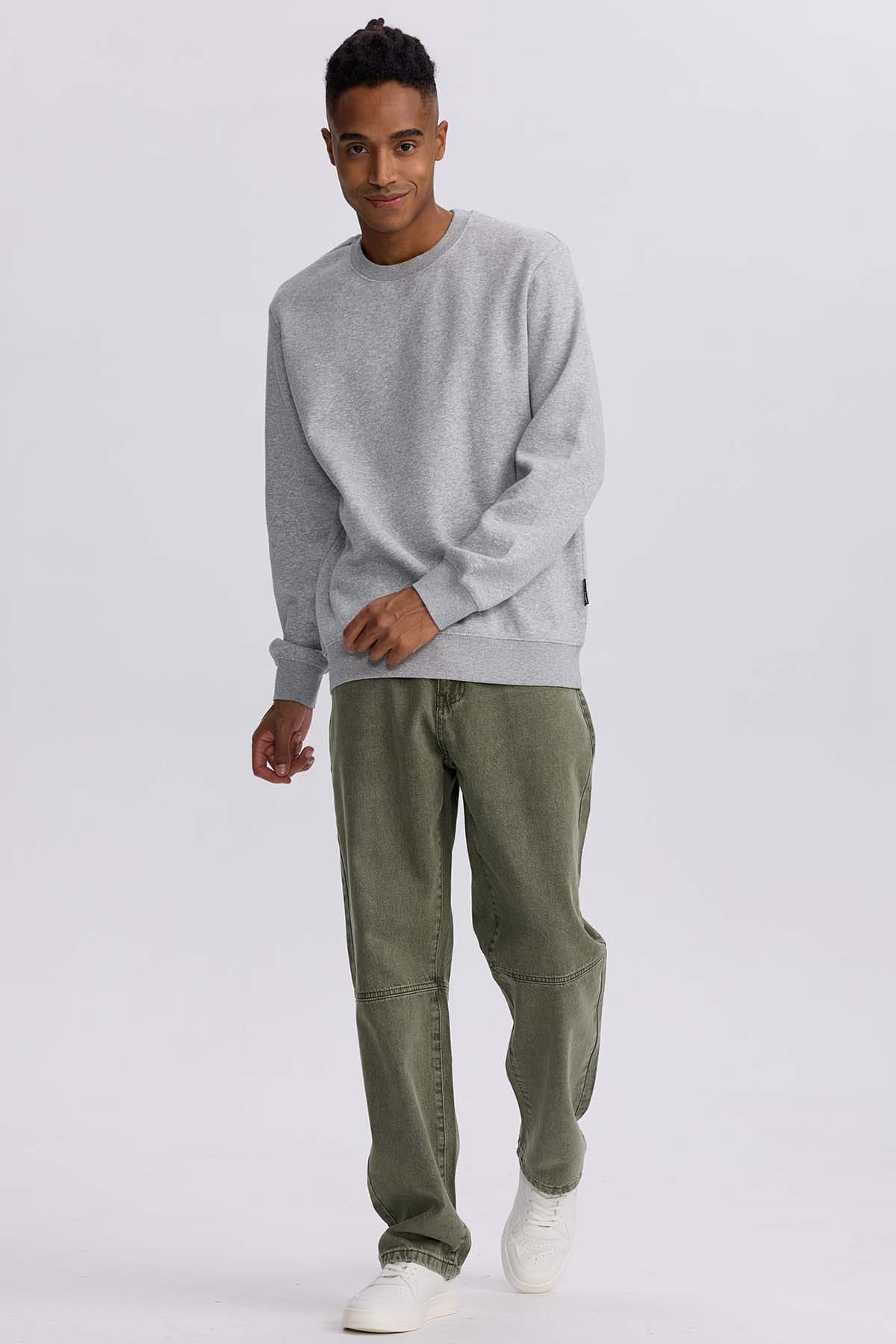 Jeans Hombre Retro Skater Verde Militar Claro - Image 4