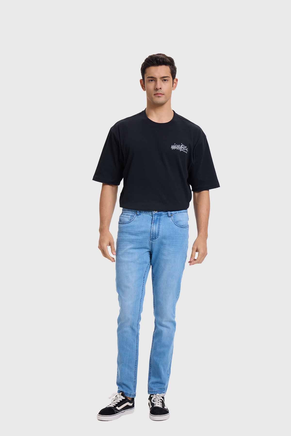 Jeans Hombre Skinny Azul Claro - Image 4