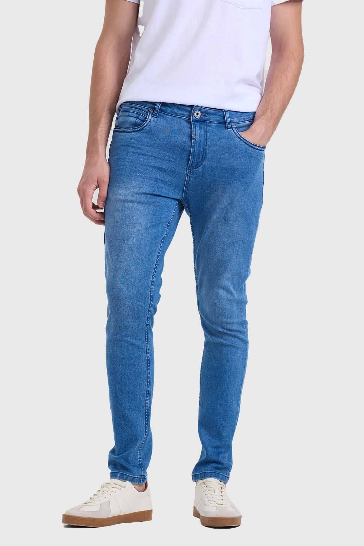 Jeans Hombre Skinny Azul