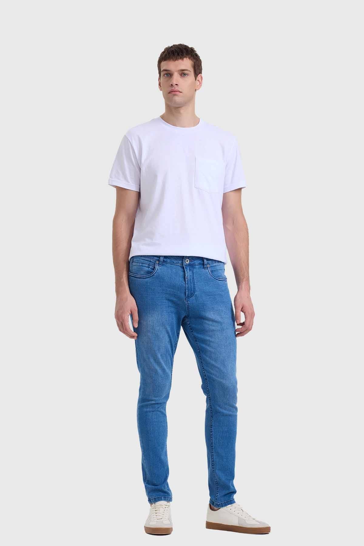 Jeans Hombre Skinny Azul - Image 4