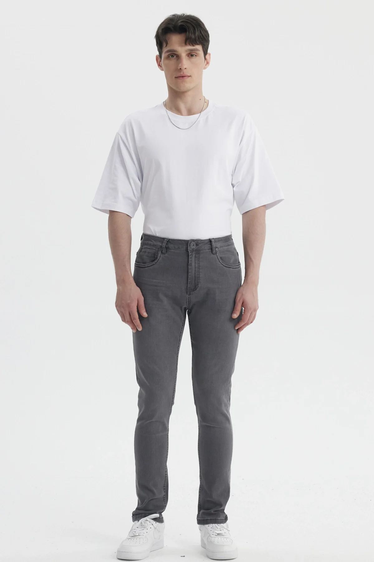 Jeans Hombre Skinny 101 Gris Oscuro - Image 4
