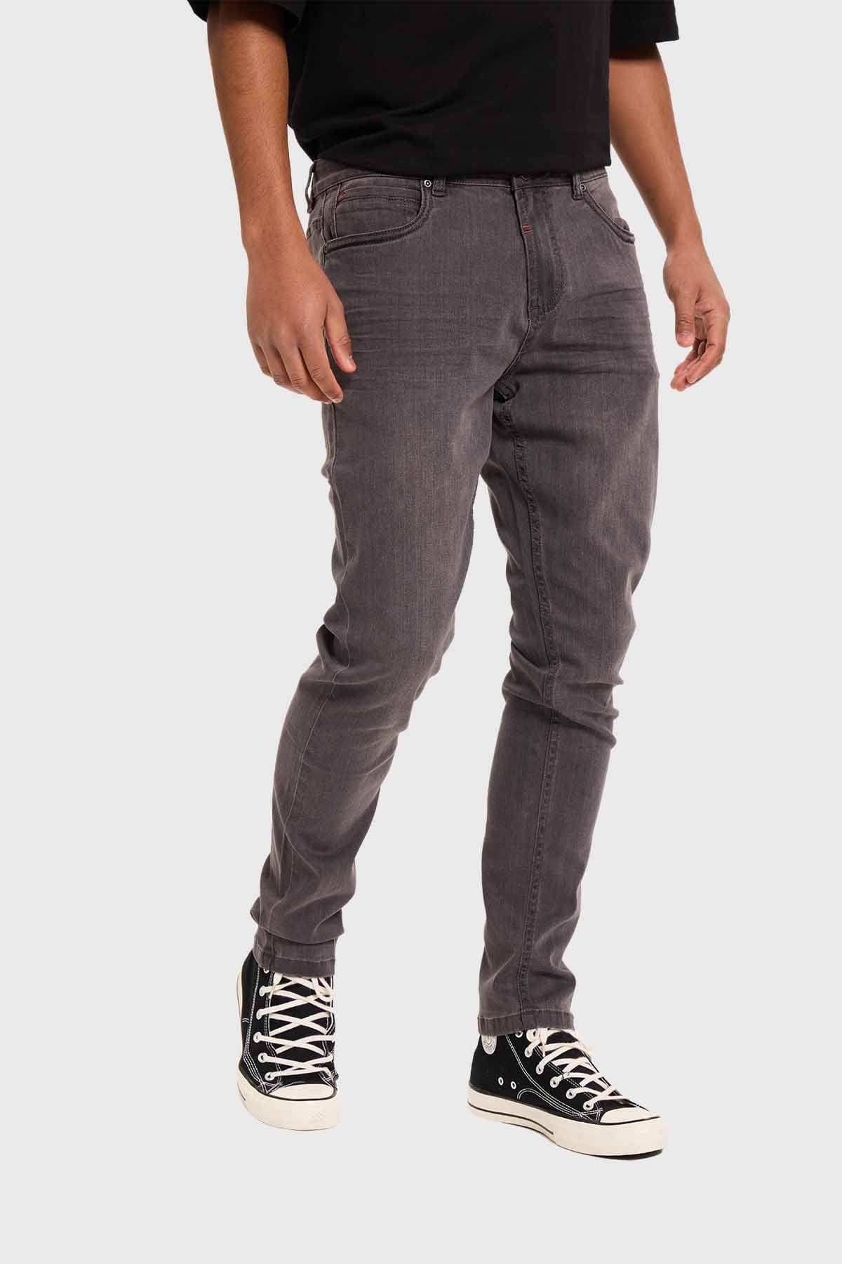 Jeans Hombre Skinny Gris - Image 2