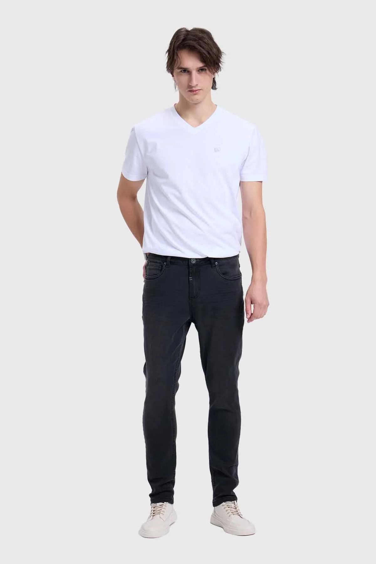 Jeans Hombre Skinny Negro - Image 5