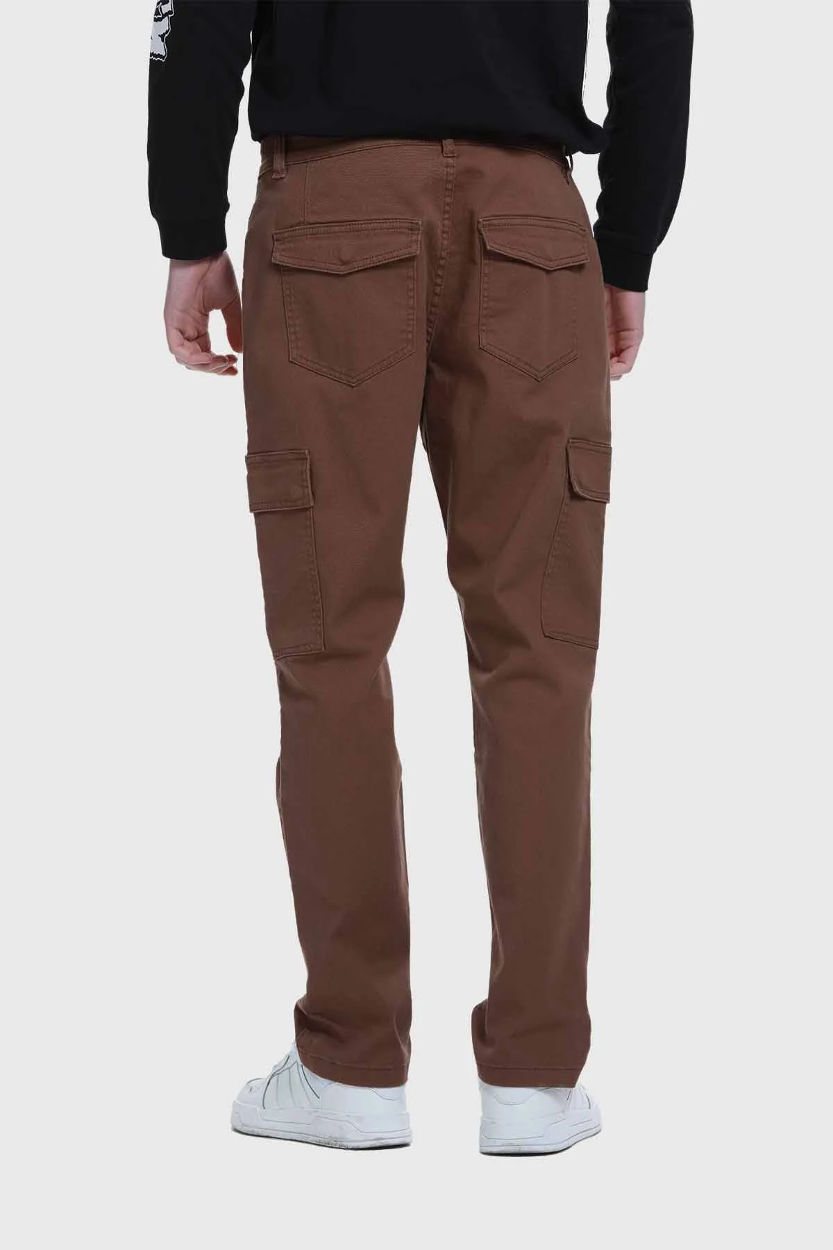 Jeans Hombre Slim Cargo Café - Image 3