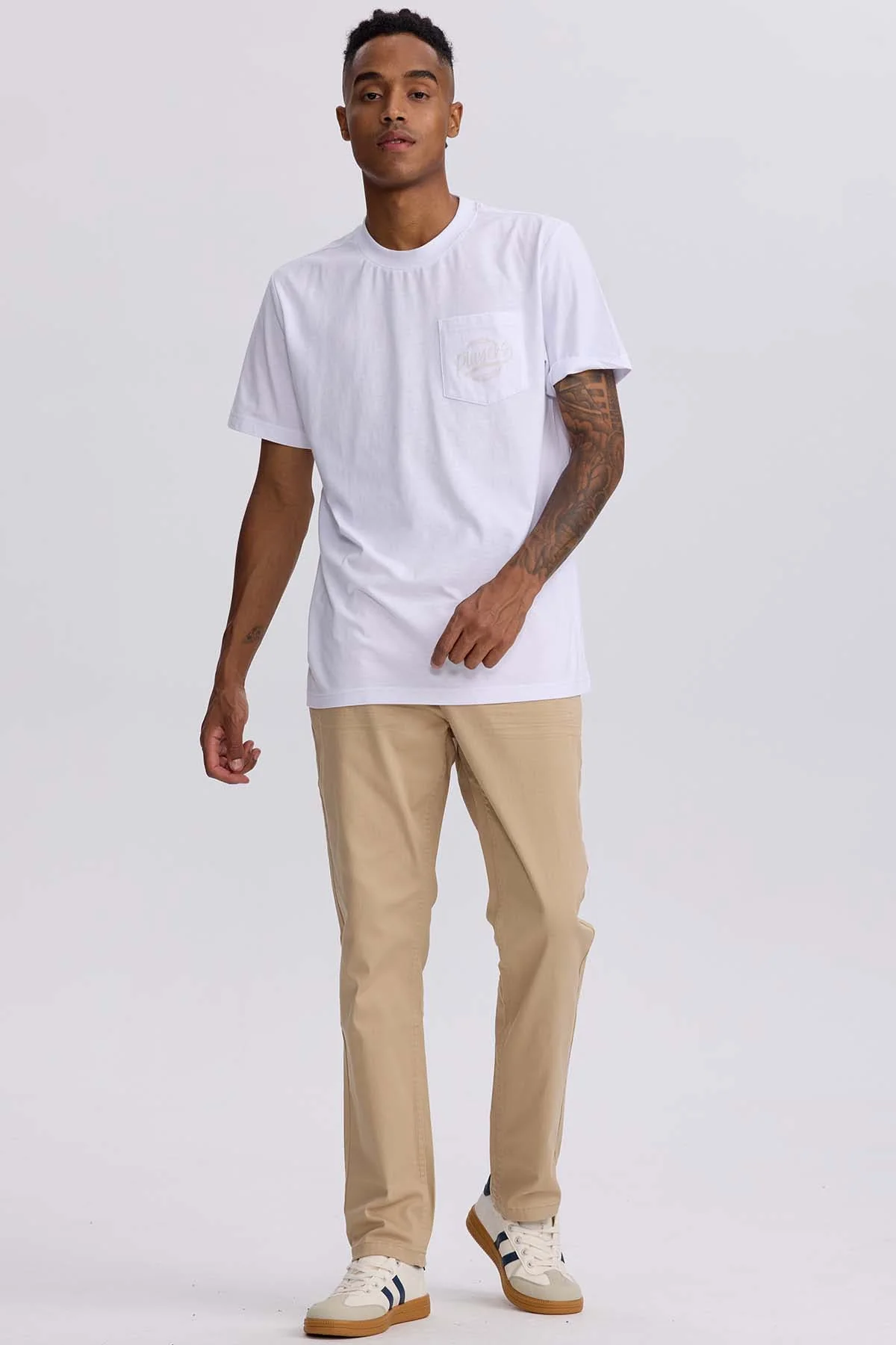 Jeans Hombre Slim Color Beige - Image 4