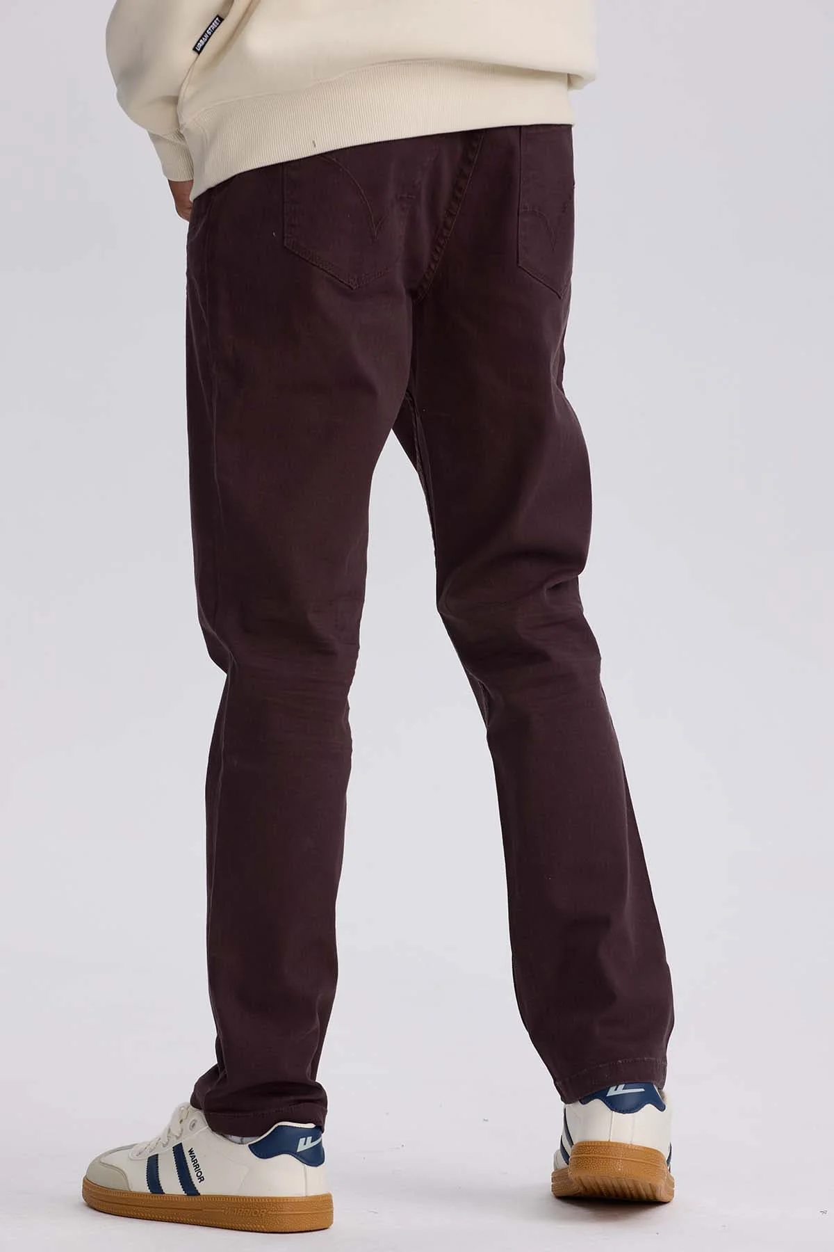 Jeans Hombre Slim Color Berenjena - Image 3