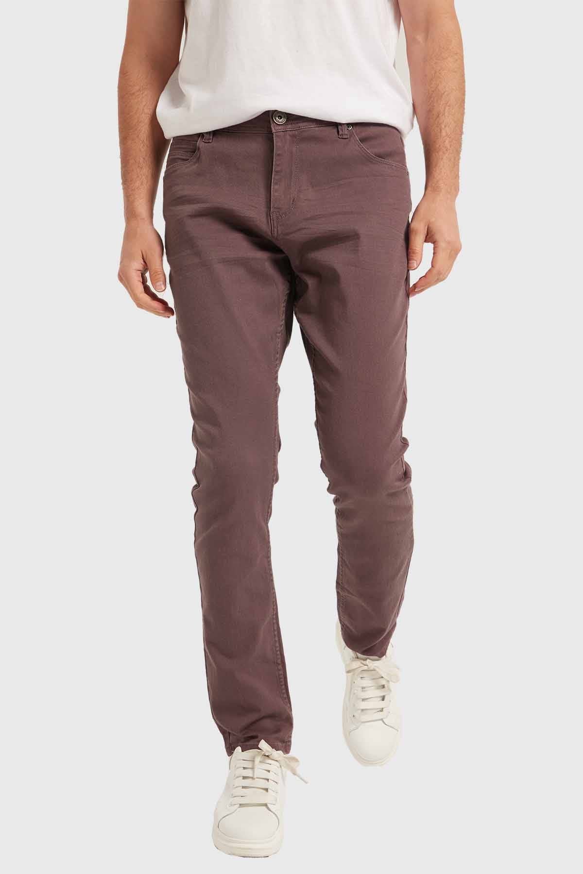 Jeans Hombre Slim Berenjena