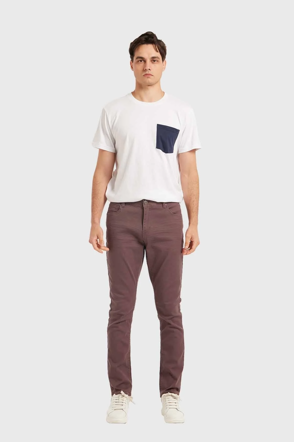 Jeans Hombre Slim Berenjena - Image 4