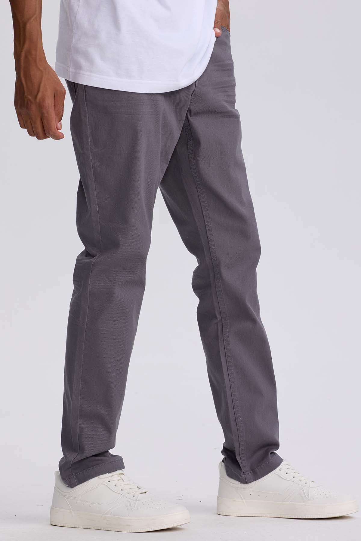 Jeans Hombre Slim Color Gris - Image 2