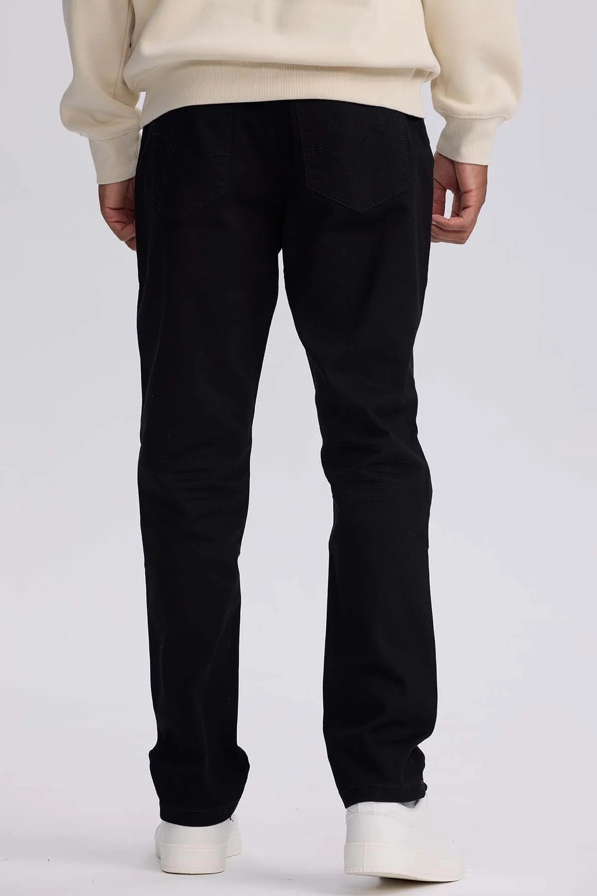 Jeans Hombre Slim Color Negro - Image 3