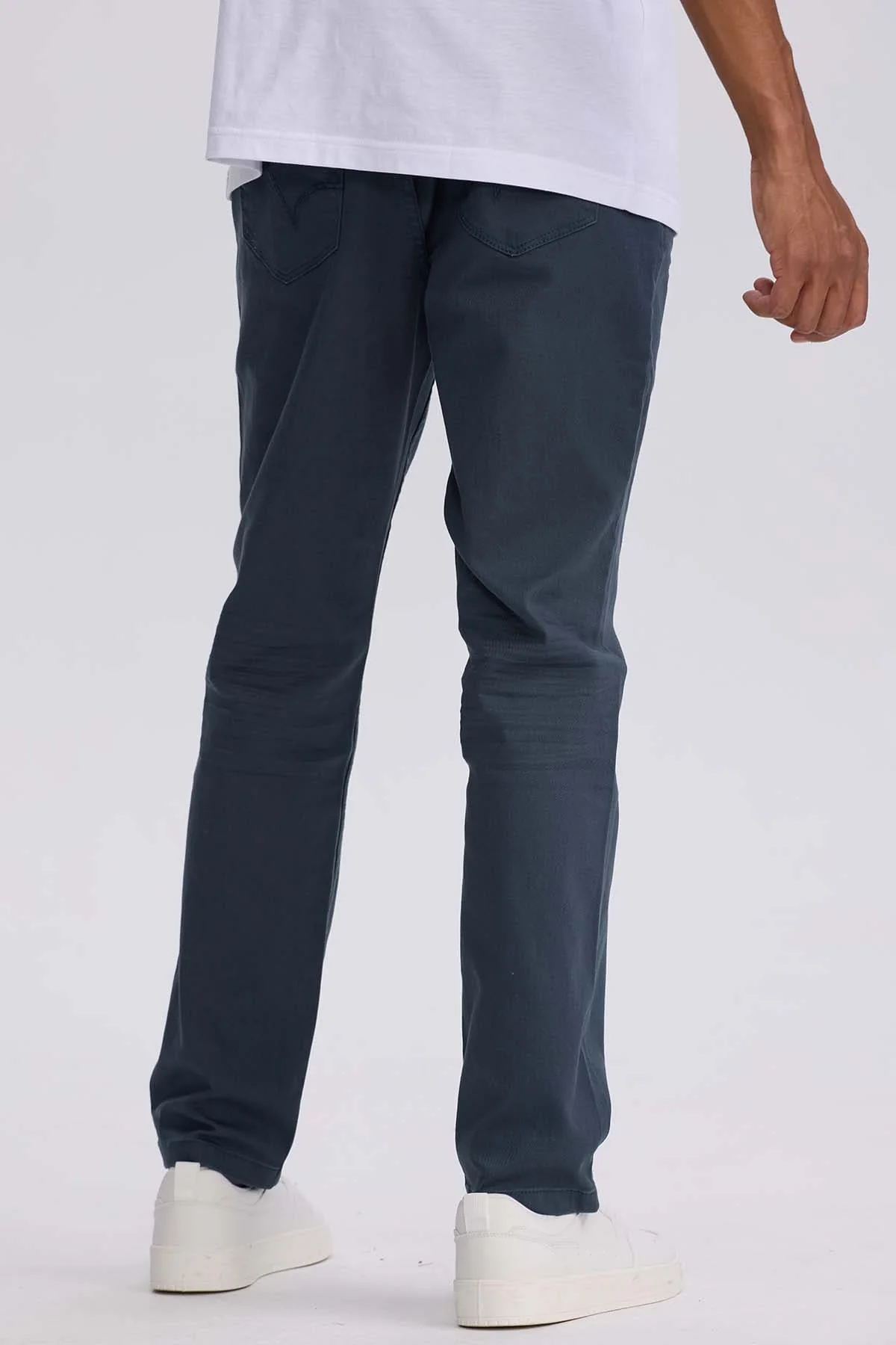 Jeans Hombre Slim Color Petroleo - Image 3